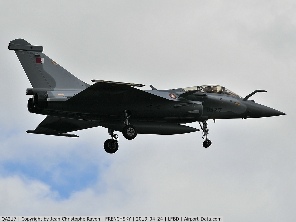QA217, Dassault Rafale EQ C/N EQ08, Qatar Emiri Air Force callsign 