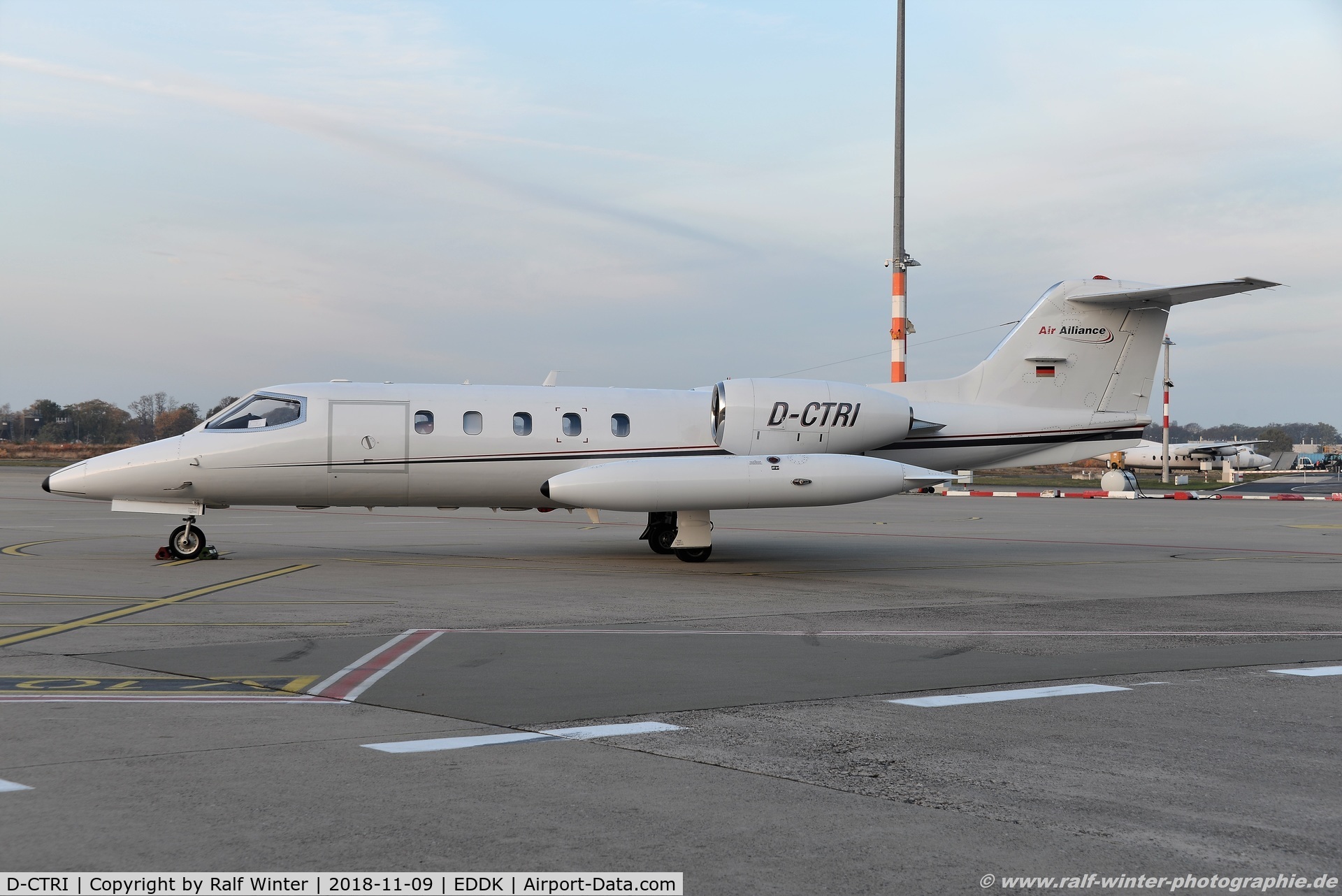 D-CTRI, 1980 Learjet 35A C/N 35A-346, Learjet 35A - AYY Air Alliance - 35-346 - D-CTRI - 09.11.2018 - CGN