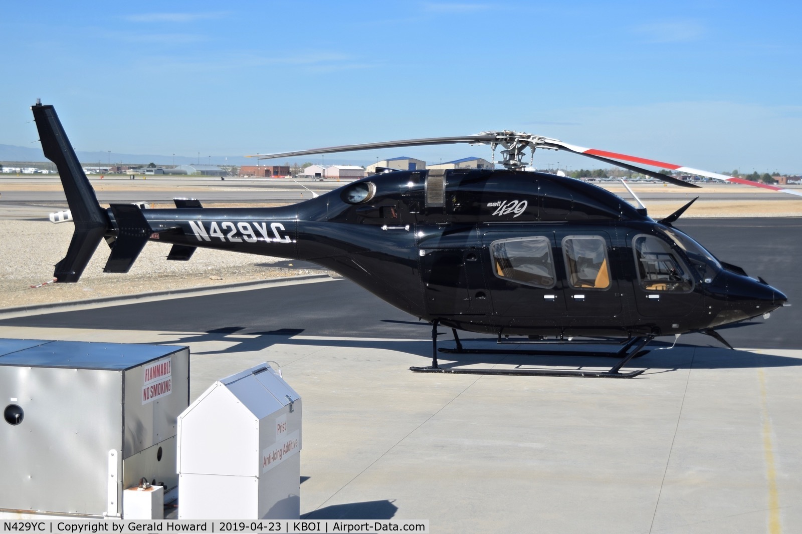 N429YC, 2013 Bell 429 GlobalRanger C/N 57172, Parked at a north GA ramp.