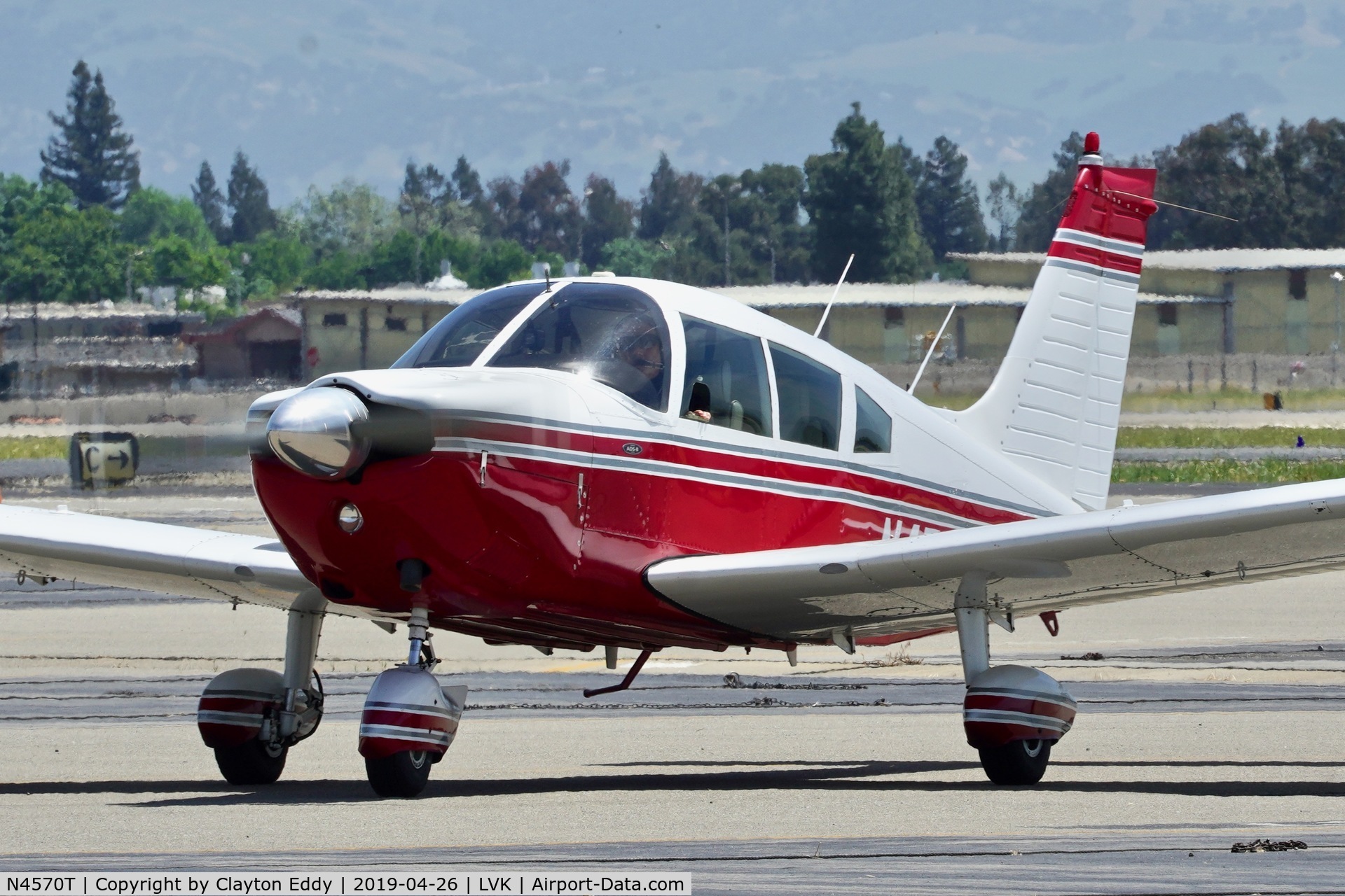 N4570T, 1972 Piper PA-28-235 C/N 28-7210013, Livermore Airport California 2019.