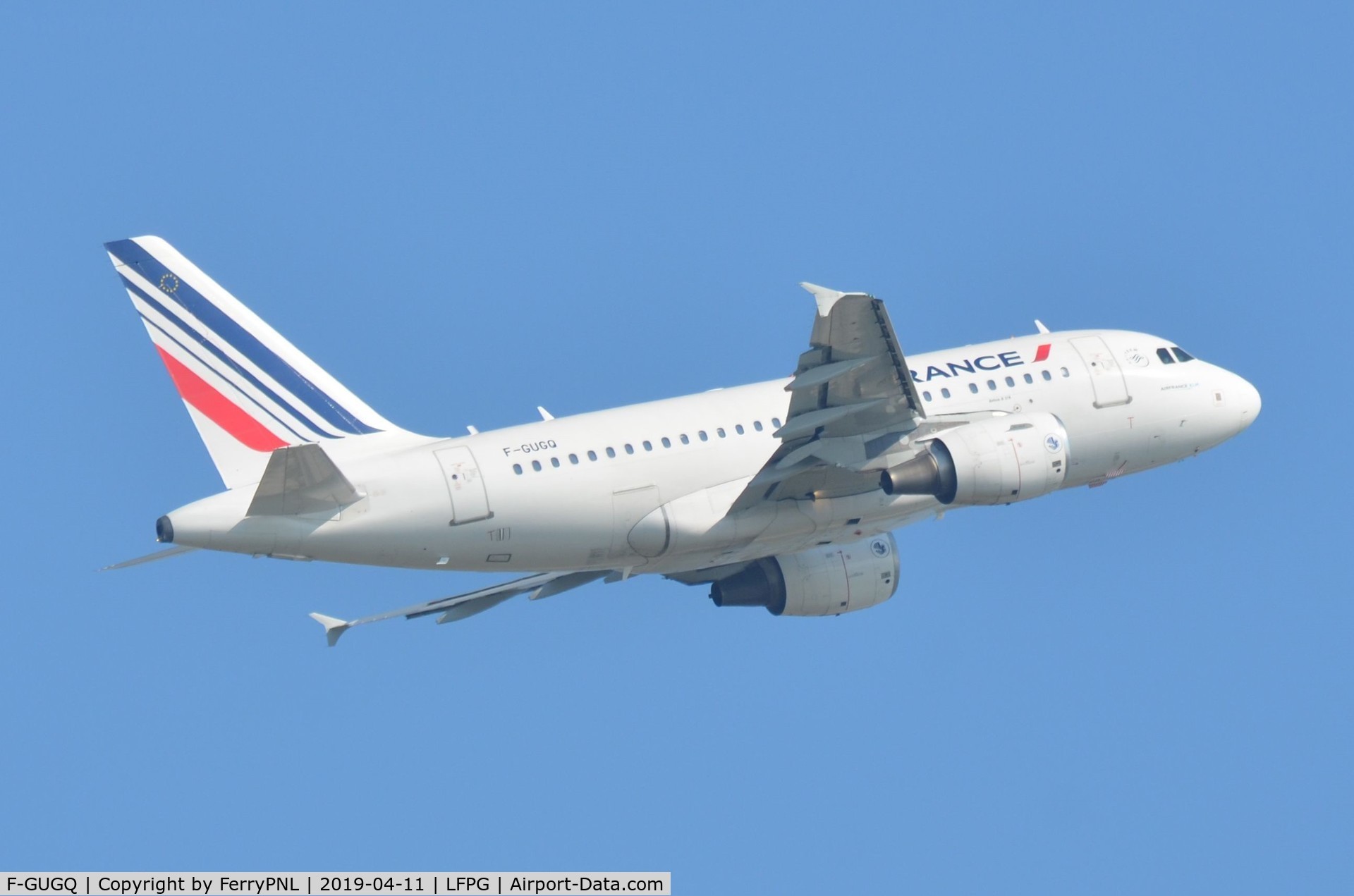 F-GUGQ, 2006 Airbus A318-111 C/N 2972, Air France A318 departing
