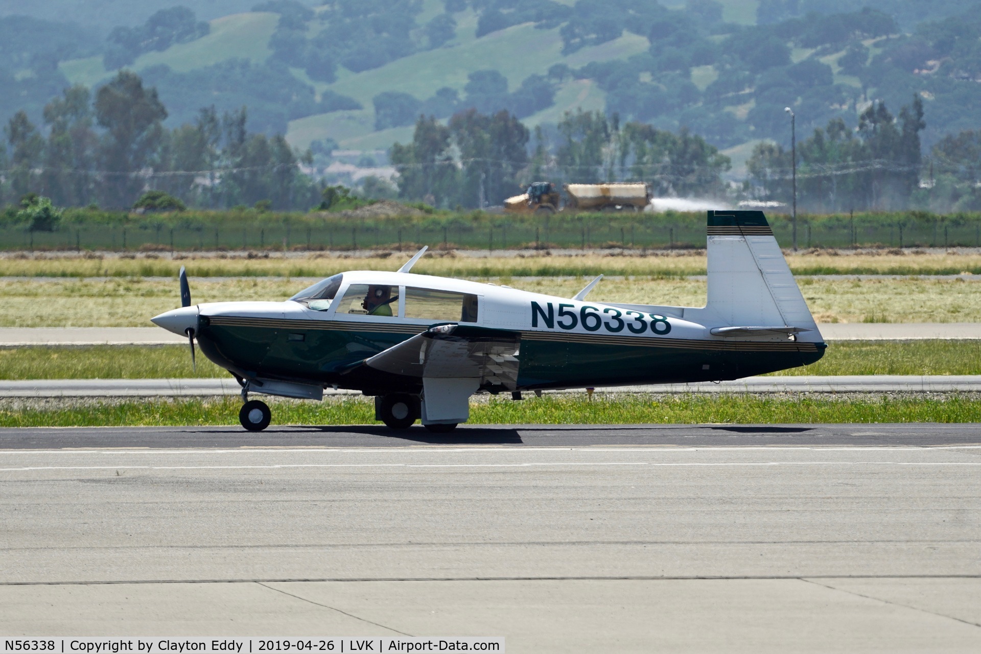 N56338, 1983 Mooney M20J 201 C/N 24-1372, Livermore Airport California 2019.