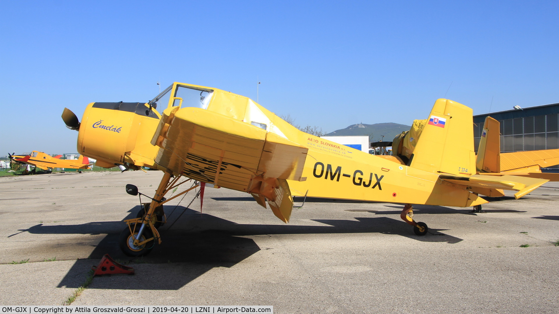 OM-GJX, Let Z-37A Cmelak C/N 22-19, LZNI - Nitra Airport, Slovakia