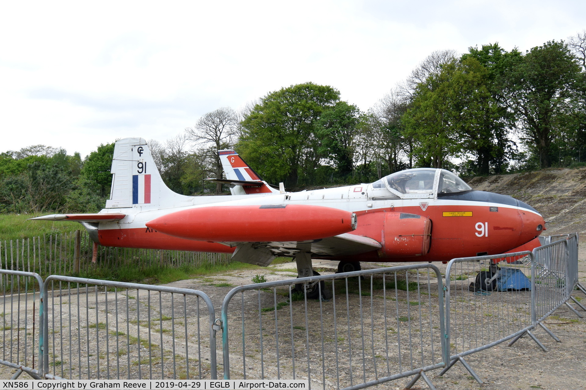 XN586, 1961 Hunting P-84 Jet Provost T.3A C/N Not found XN586, On display at the Brooklands Museum.