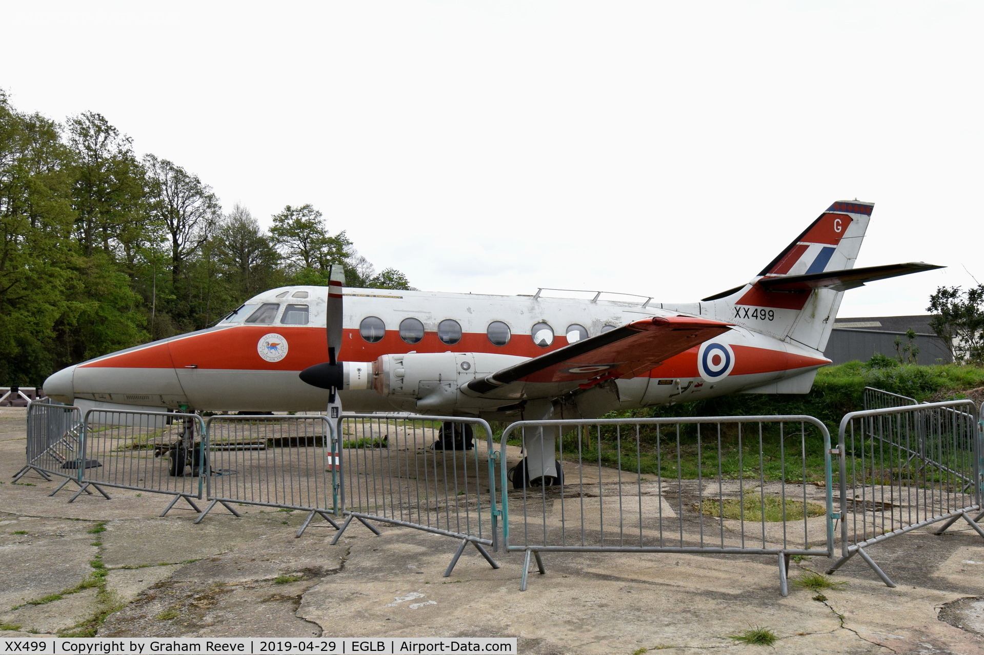 XX499, 1976 Scottish Aviation HP-137 Jetstream T.1 C/N 425, On display at the Brooklands Museum.