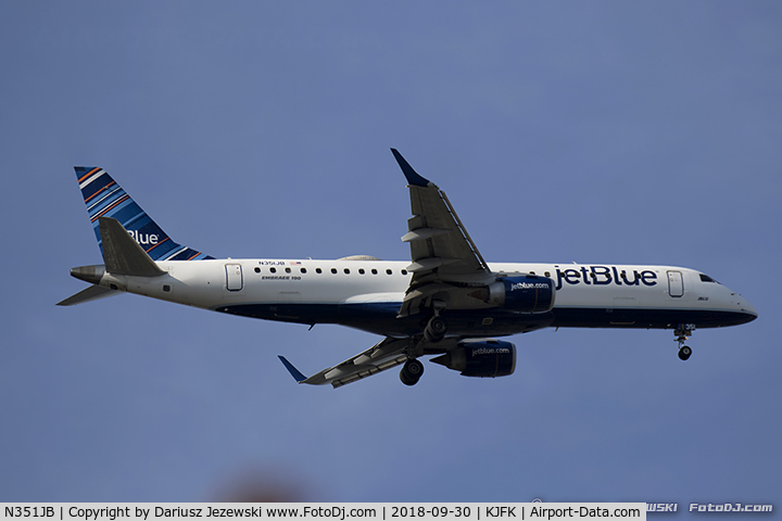 N351JB, 2012 Embraer E190 (ERJ-190-100) C/N 19000549, Embraer 190AR (ERJ-190-100IGW) 