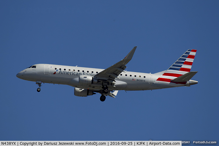 N438YX, 2014 Embraer 175LR (ERJ-170-200LR) C/N 17000428, Embraer 175LT (ERJ-170-200LR) - American Eagle (Republic Airlines)   C/N 17000428, N438YX