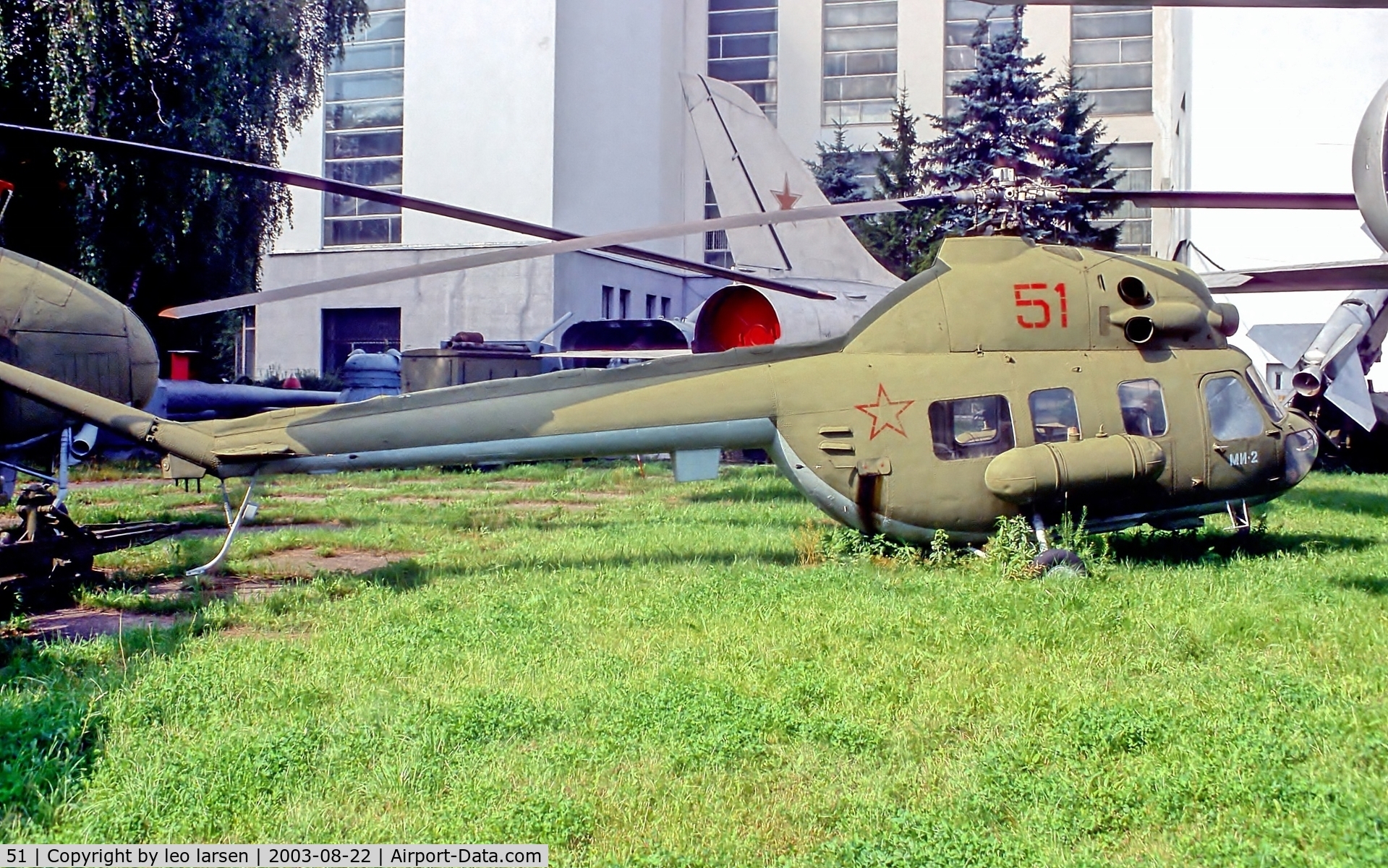51, Mil Mi-2 Hoplite C/N 545005106, Central Museum of Armed Forces Moscow 22.8.2003