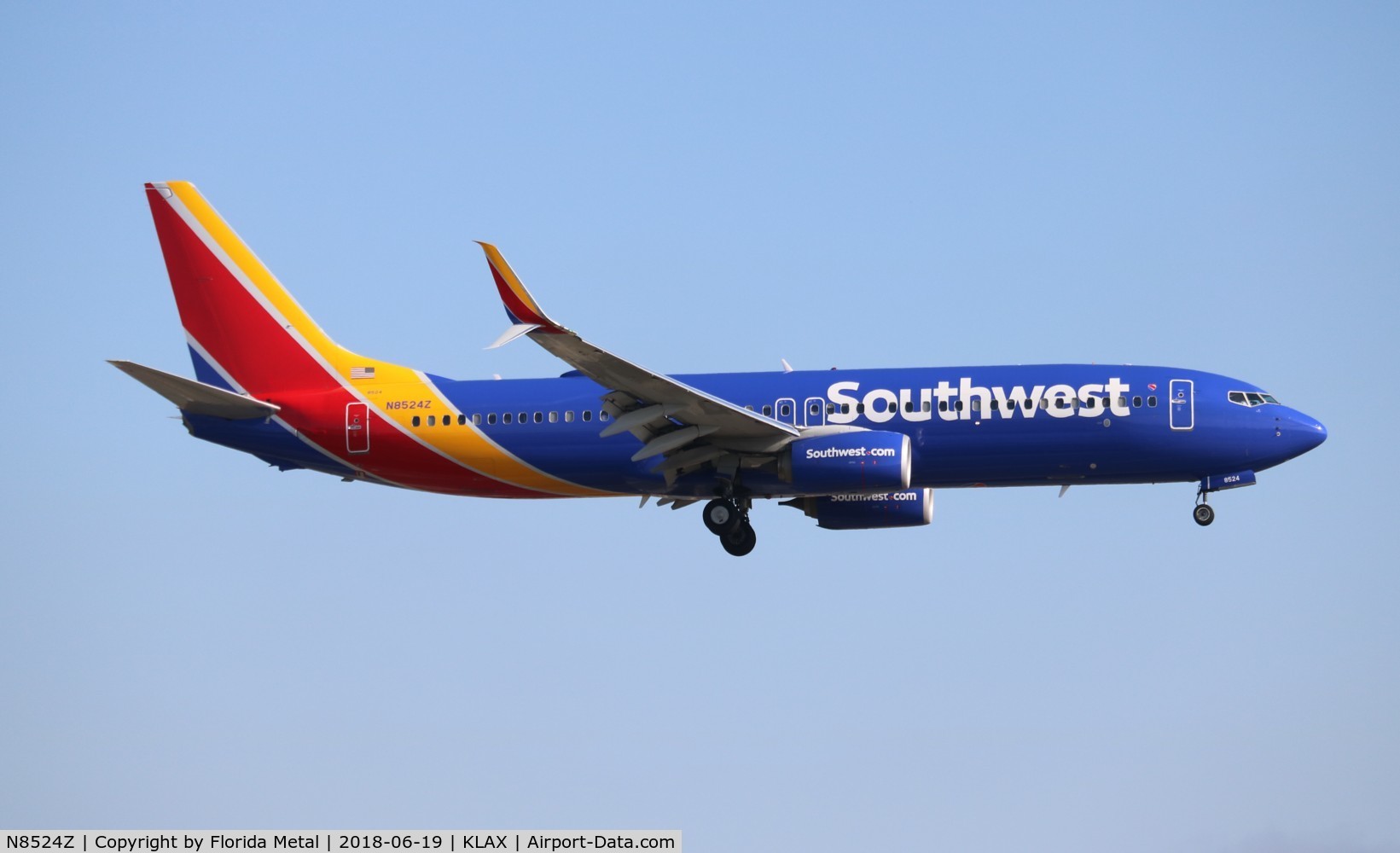 N8524Z, 2017 Boeing 737-8H4 C/N 36970, Southwest 737-8H4