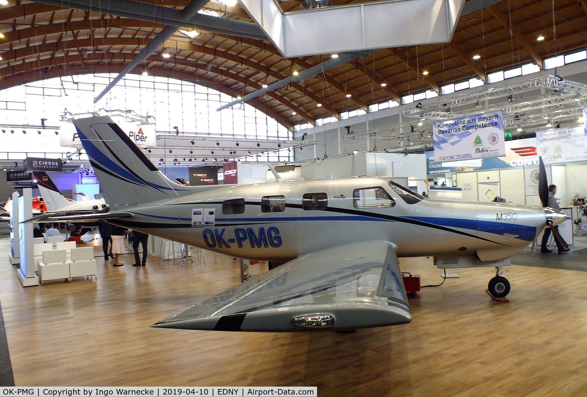 OK-PMG, 2018 Piper PA-46-350P Malibu Mirage C/N 4636725, Piper PA-46-M350 at the AERO 2019, Friedrichshafen