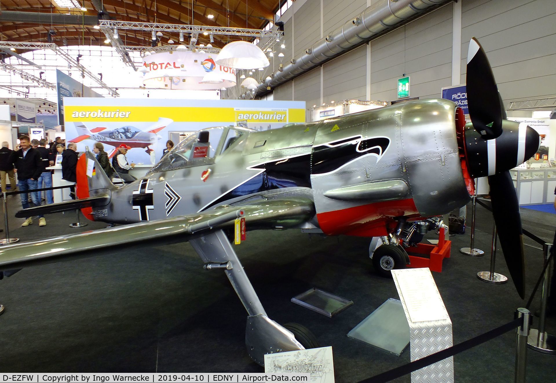 D-EZFW, Jurca MJ-8 Fw.190 C/N 1656, Jurca MJ-8 Focke-Wulf Fw 190A 2/3-scale replica at the AERO 2019, Friedrichshafen