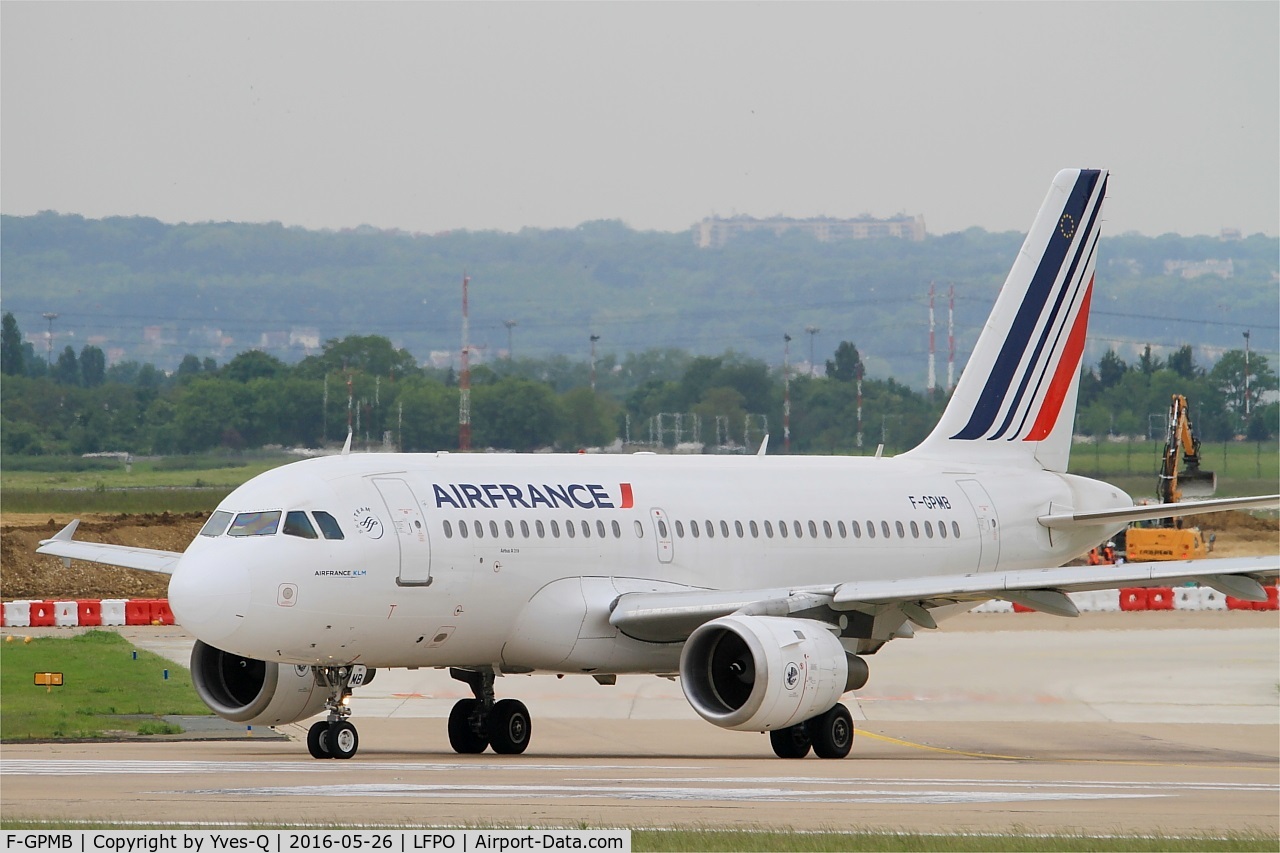 F-GPMB, 1996 Airbus A319-113 C/N 600, Airbus A319-11, Lining up rwy 08, Paris-Orly Airport (LFPO-ORY)