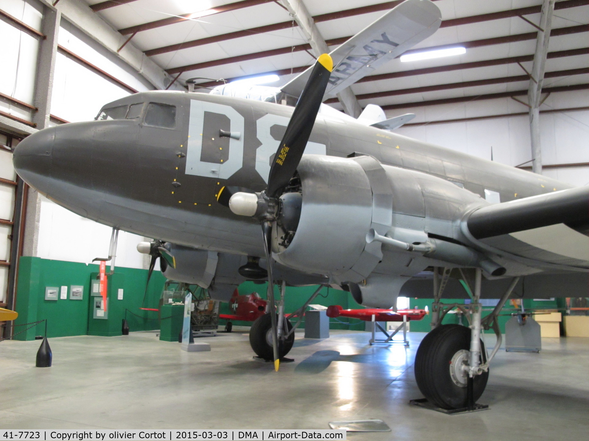 41-7723, 1942 Douglas C-47-DL C/N 4201, preserved, but hard to take a good picture !