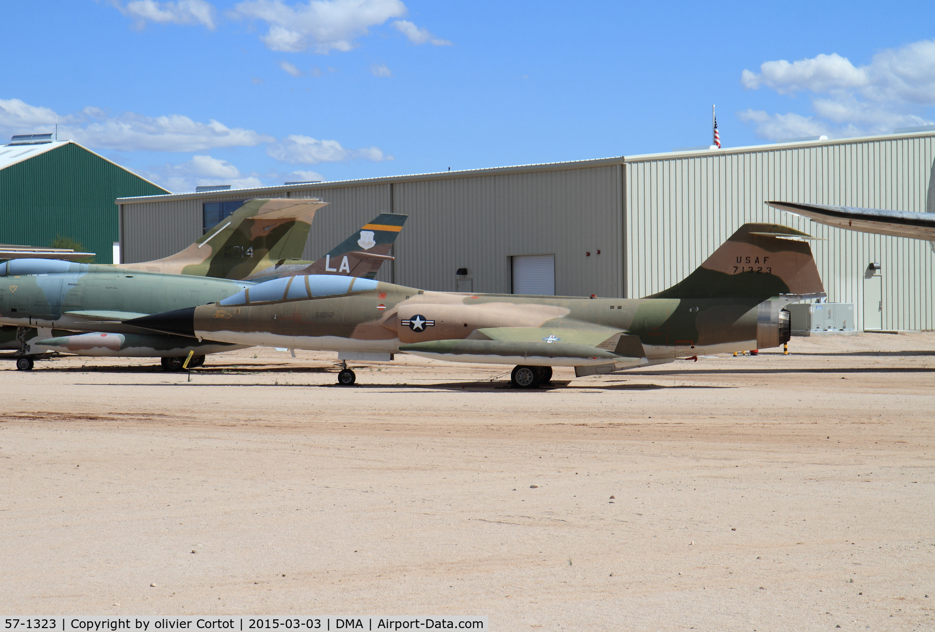 57-1323, 1957 Lockheed F-104D Starfighter C/N 483-5035, A rare F-104D, Pima museum