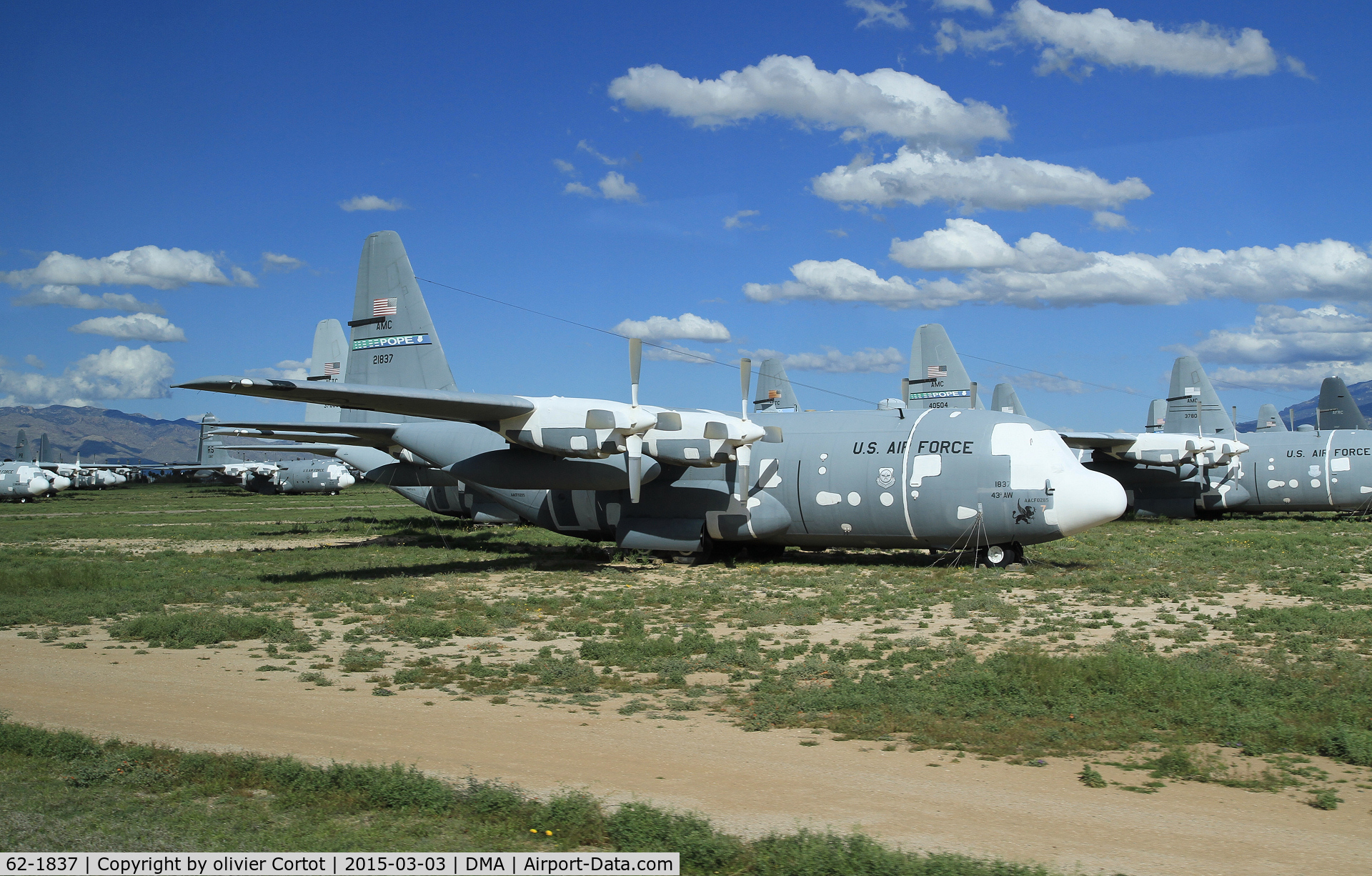 62-1837, 1962 Lockheed C-130E Hercules C/N 382-3800, boneyard 2015