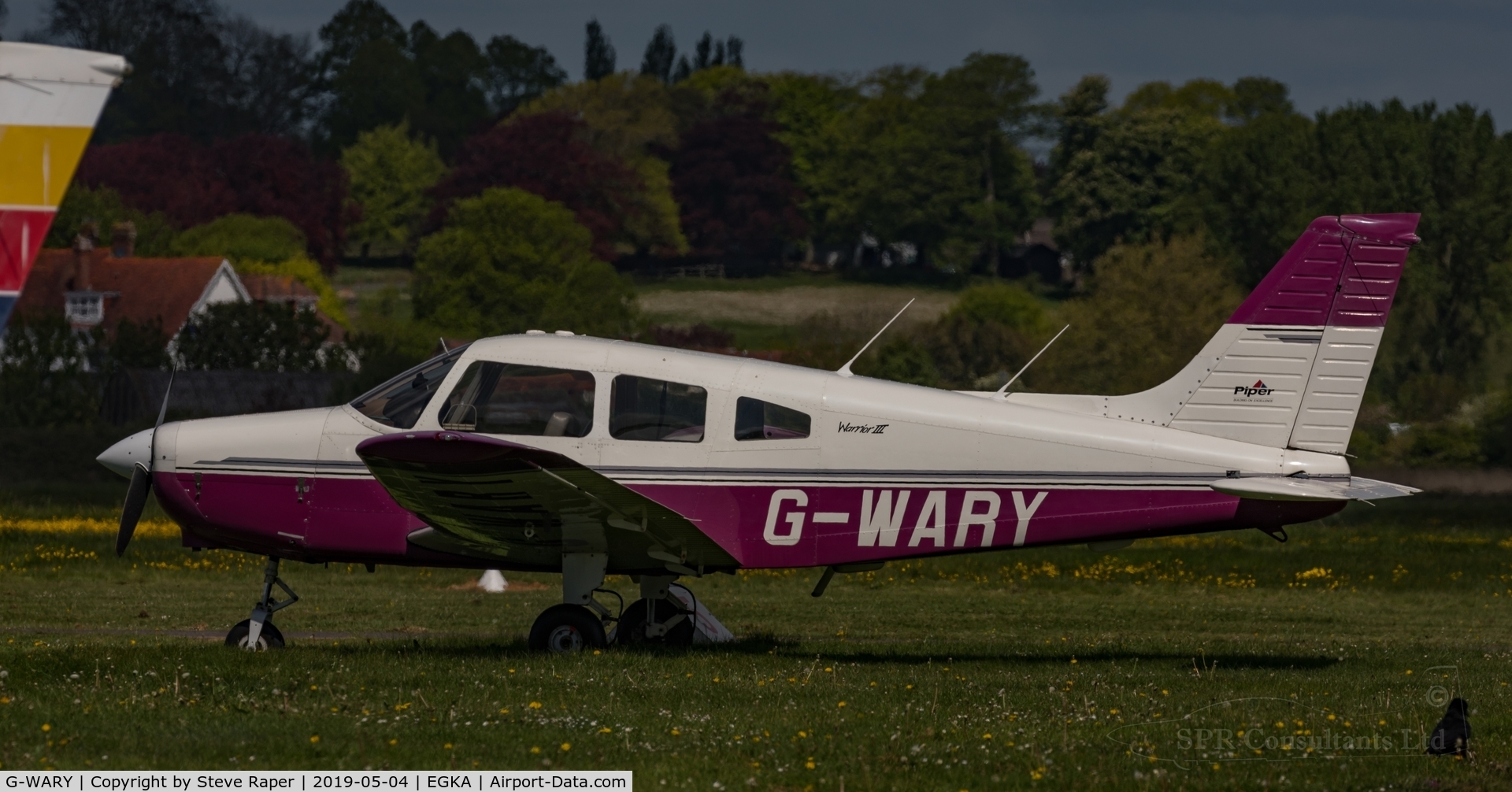 G-WARY, 1997 Piper PA-28-161 Cherokee Warrior III C/N 28-42024, Parked up at Shoreham Airport