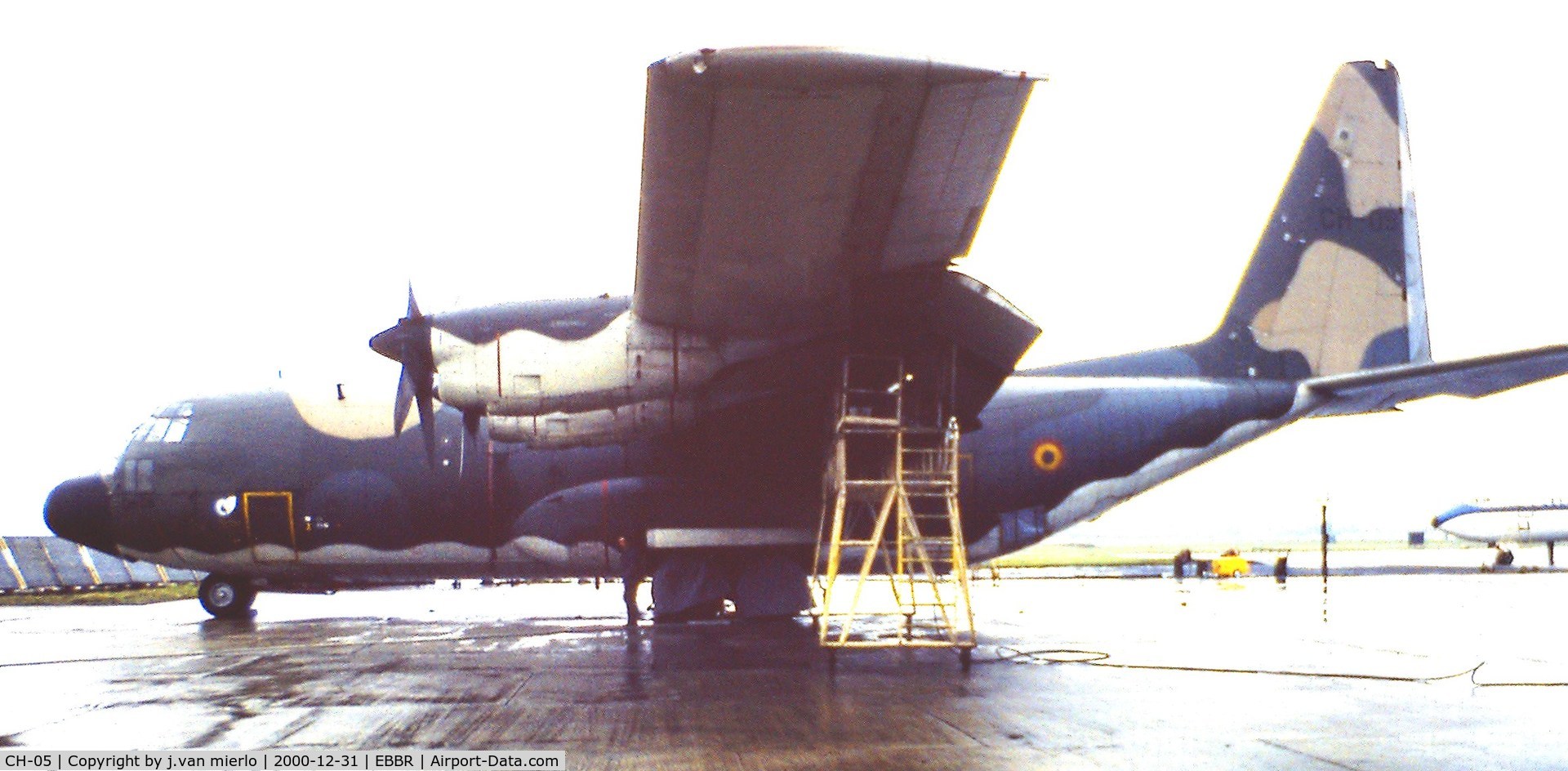 CH-05, 1972 Lockheed C-130H Hercules C/N 382-4470, SABENA  maintenance Brussels mid'80s