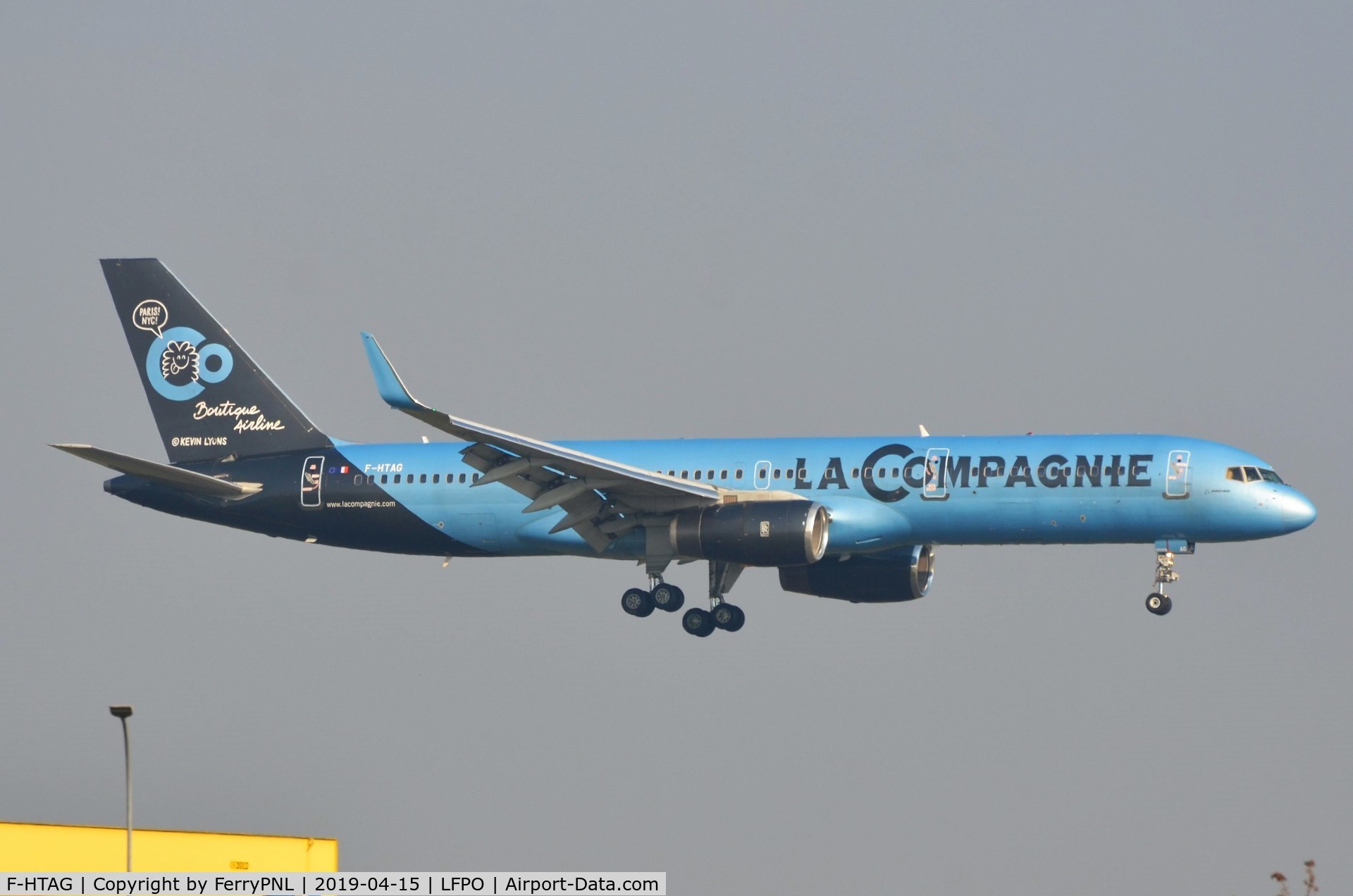 F-HTAG, 2000 Boeing 757-256 C/N 29307, La Compagnie B752 arriving, soon to be replaced by A321N
