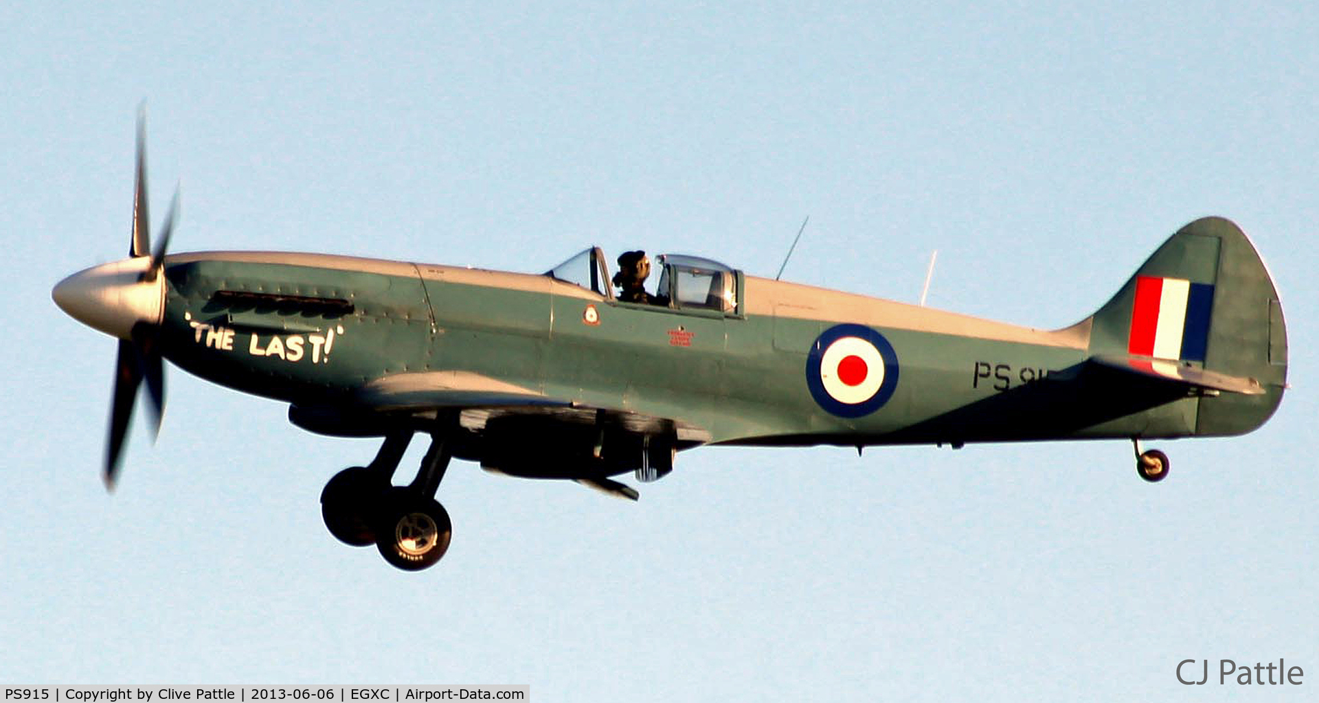 PS915, 1945 Supermarine 389 Spitfire PR.XIX C/N 6S/585121, Landing back after display rehearsal by the BBMF @ RAF Coningsby