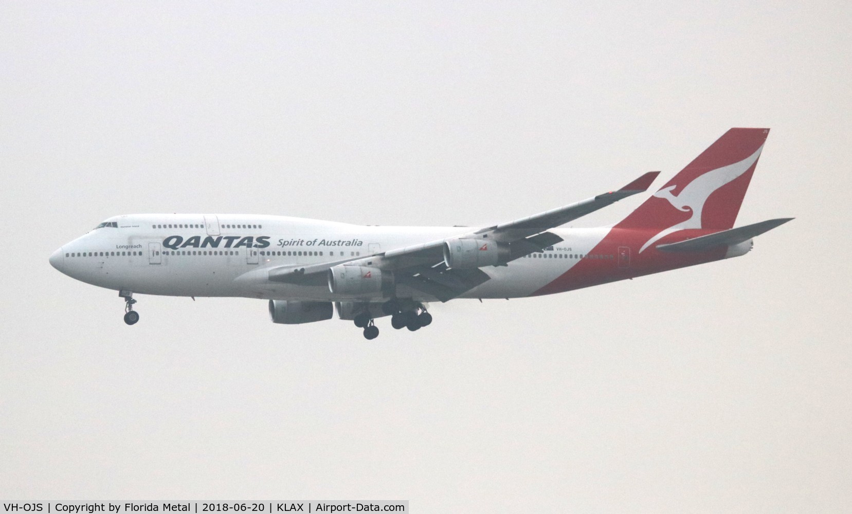 VH-OJS, 1999 Boeing 747-438 C/N 25564, Qantas