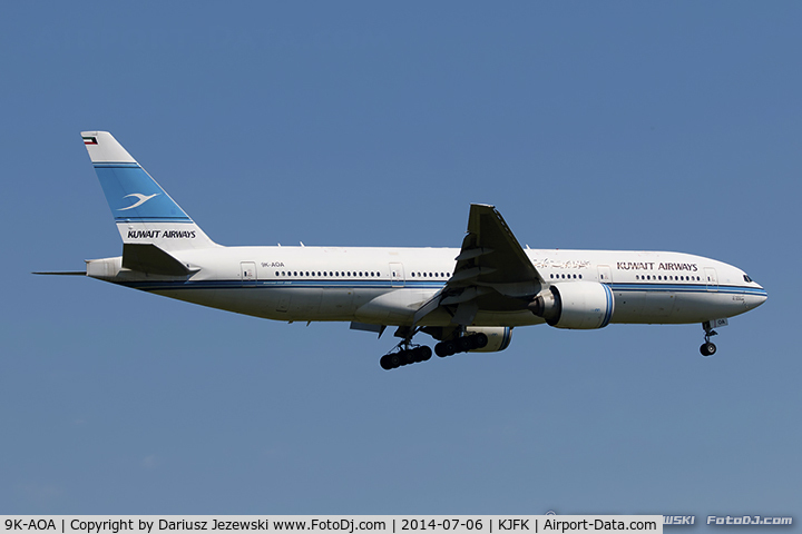 9K-AOA, 1998 Boeing 777-269/ER C/N 28743, Boeing 777-269/ER - Kuwait Airways  C/N 28743, 9K-AOA