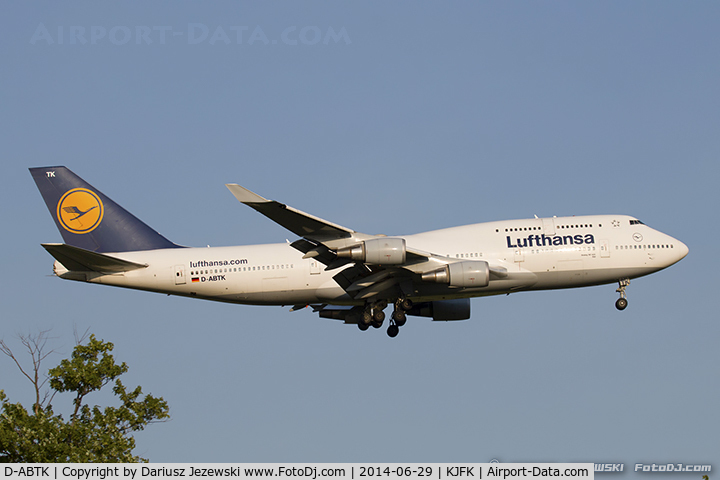 D-ABTK, 2001 Boeing 747-430 C/N 29871, Boeing 747-430 - Lufthansa  C/N 29871, D-ABTK