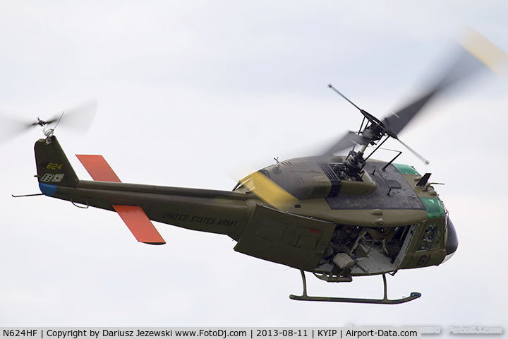 N624HF, 1966 Bell UH-1D Iroquois C/N 8819, Bell UH-1H Iroquois (Huey)  C/N 66-16624, N624HF