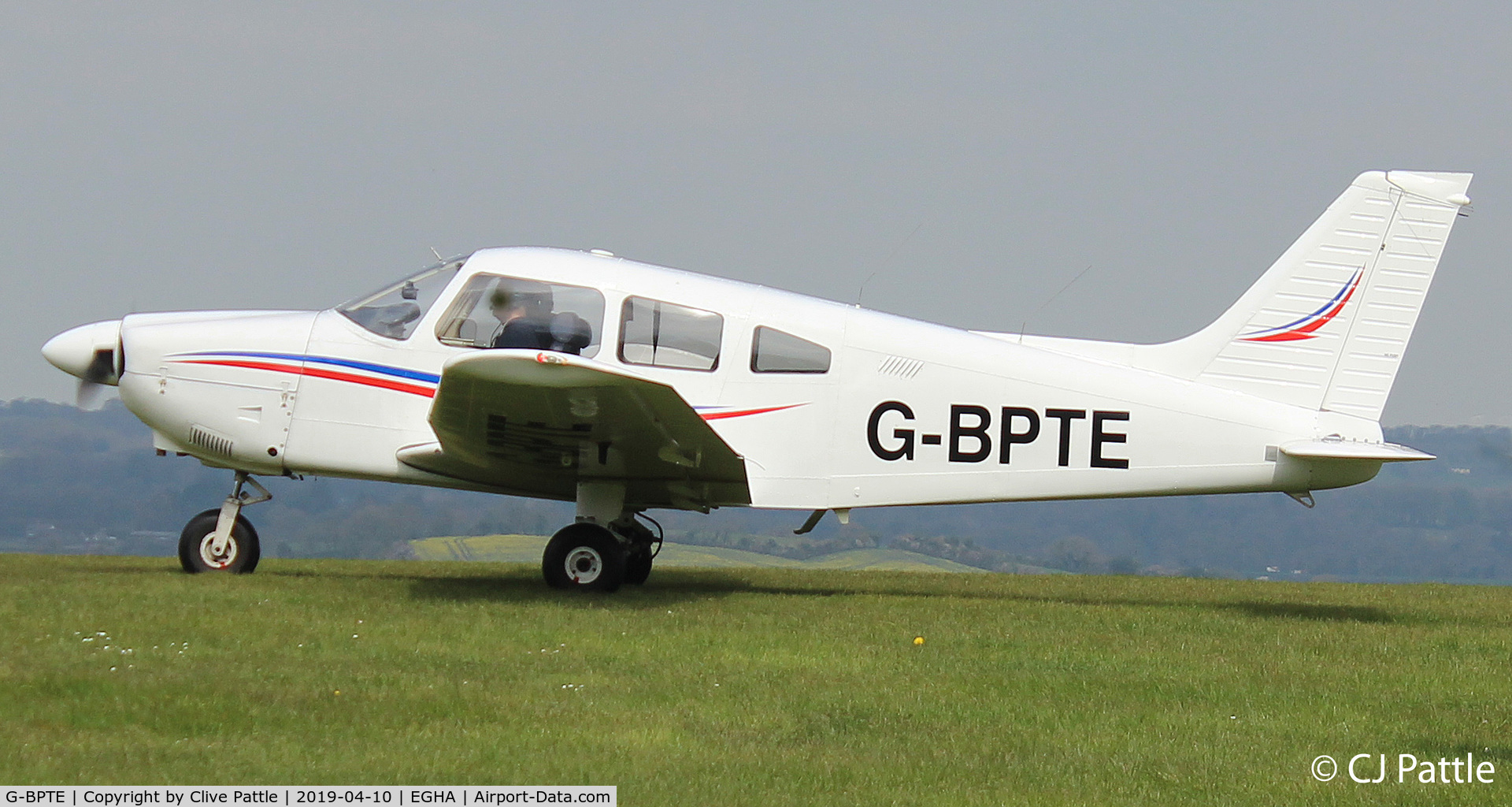 G-BPTE, 1976 Piper PA-28-181 Cherokee Archer II C/N 28-7690178, @ EGHA