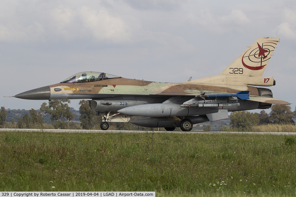 329, 1988 General Dynamics F-16C Barak C/N 4J-51, Inichos 2019