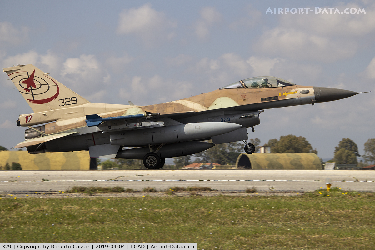 329, 1988 General Dynamics F-16C Barak C/N 4J-51, Inichos 2019