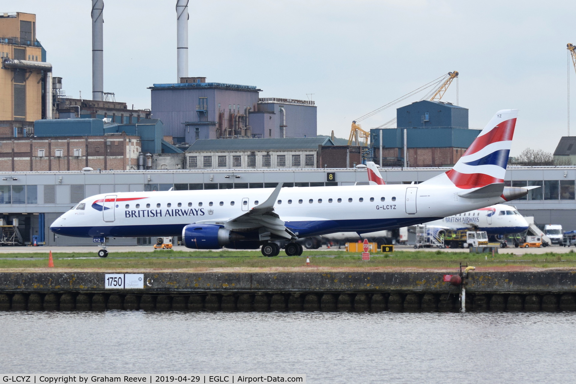 G-LCYZ, 2011 Embraer 190LR (ERJ-190-100LR) C/N 19000404, Departing from London City Airport.