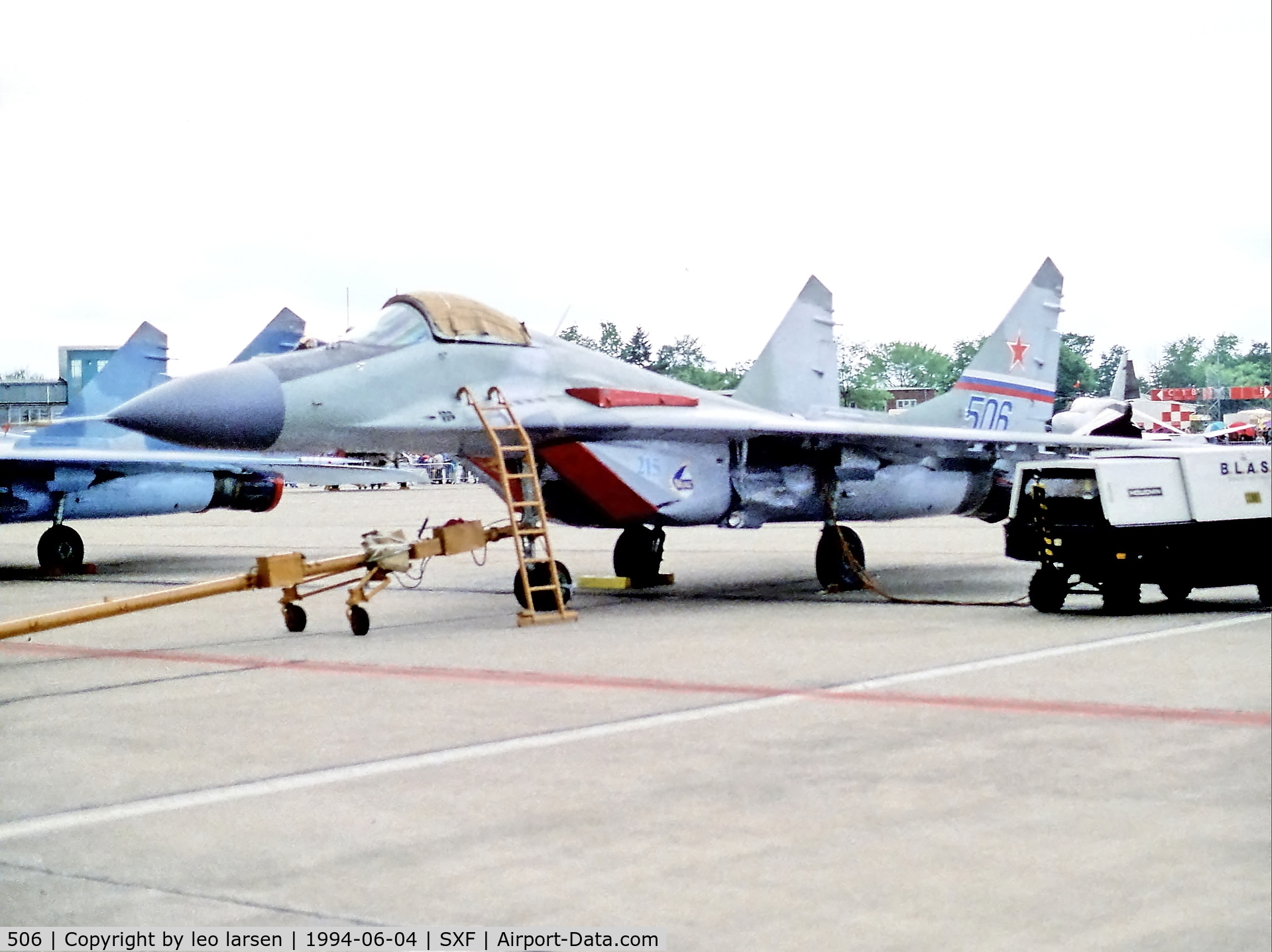 506, Mikoyan-Gurevich MiG-29 C/N 35121, Berlin Air Show 4.6.1994