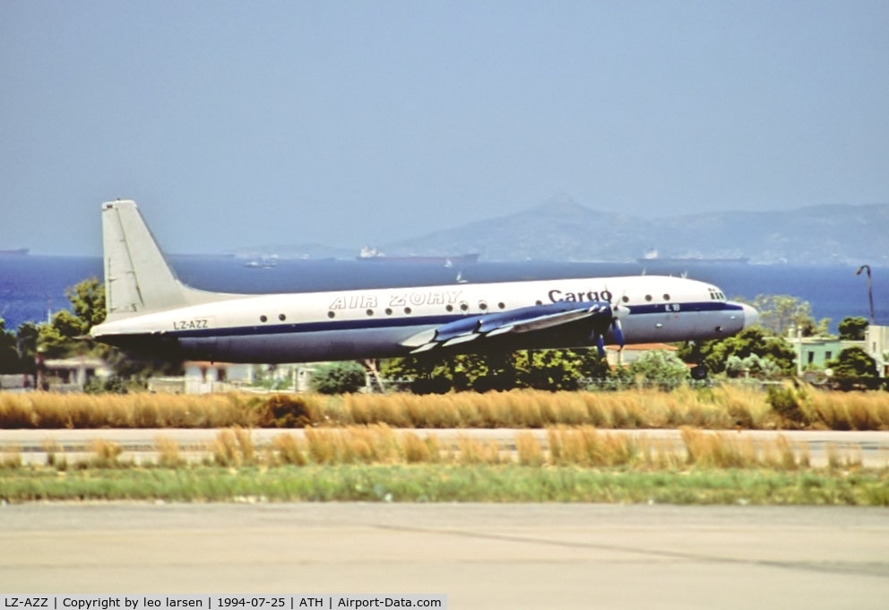 LZ-AZZ, 1968 Ilyushin Il-18D C/N 188010805, Athens 25.7.1994
