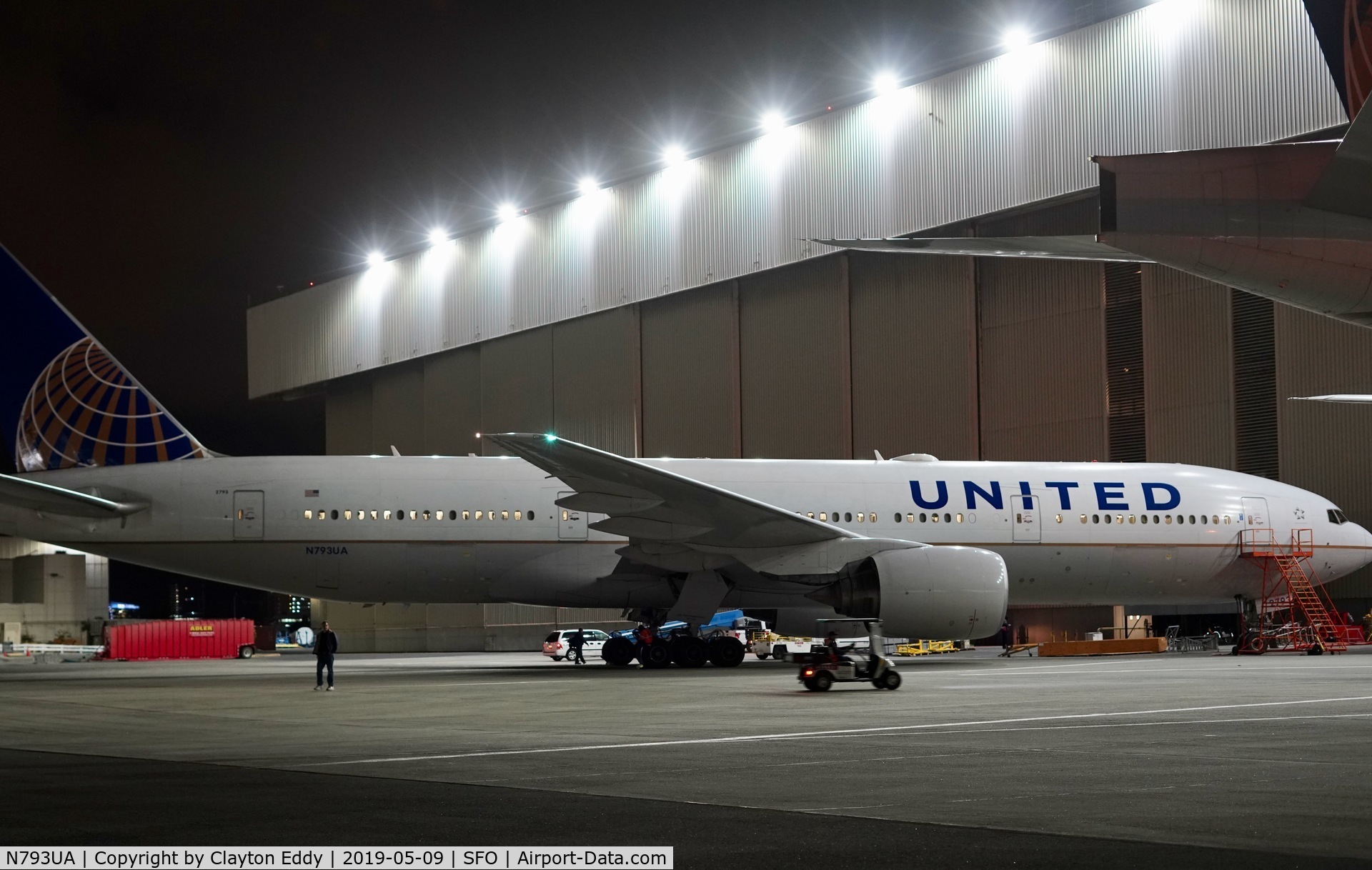 N793UA, 1997 Boeing 777-222 C/N 26946, SFO 2019.