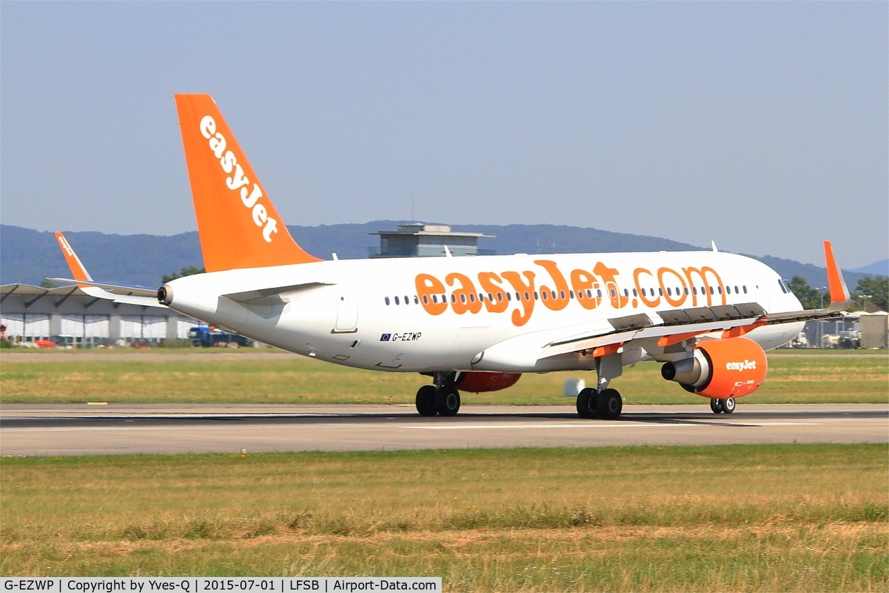 G-EZWP, 2013 Airbus A320-214 C/N 5927, Airbus A320-214, Landing rwy 15, Bâle-Mulhouse-Fribourg airport (LFSB-BSL)