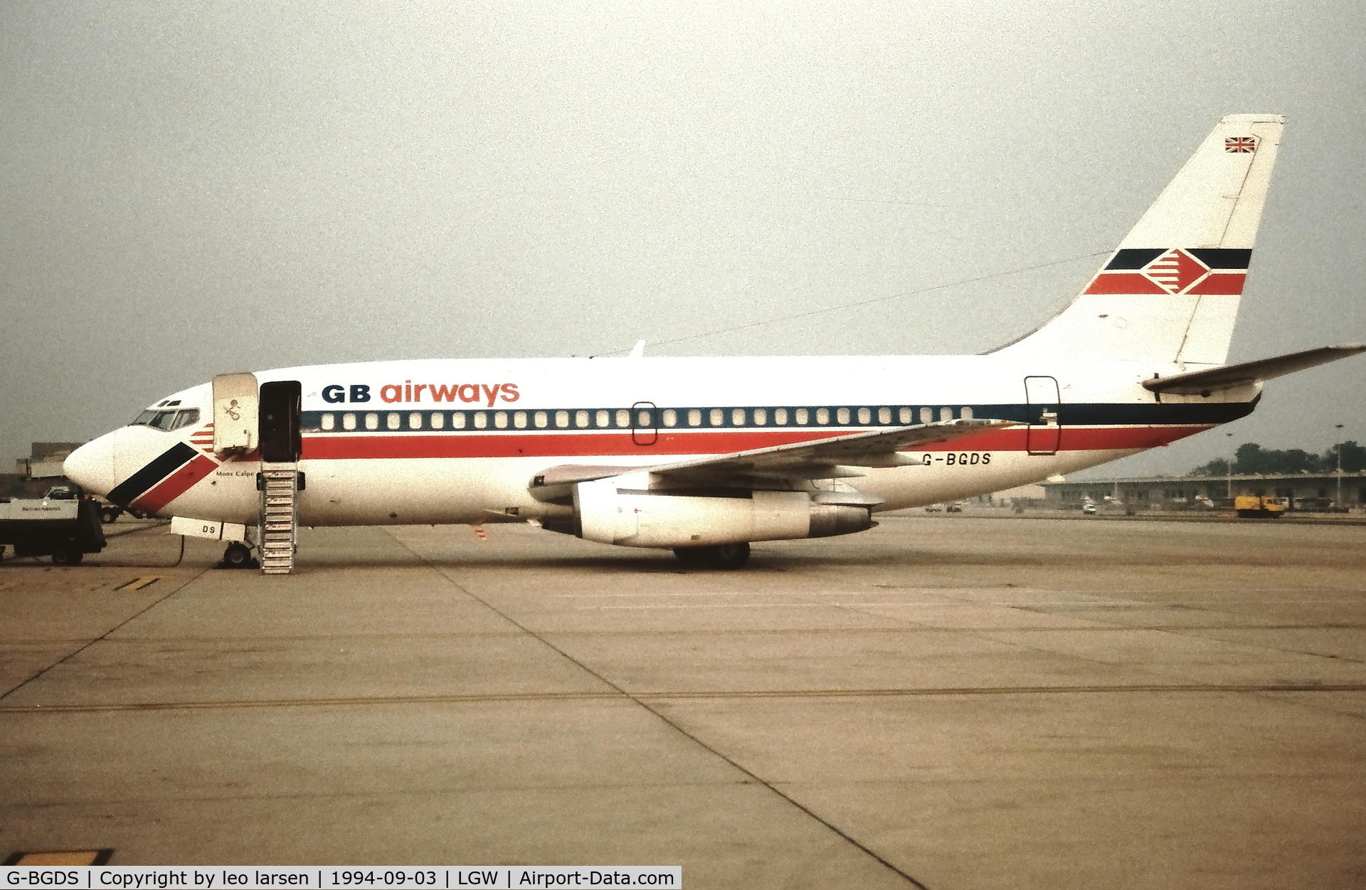 G-BGDS, 1980 Boeing 737-236 C/N 21806, London Gatwick 3.9.1994