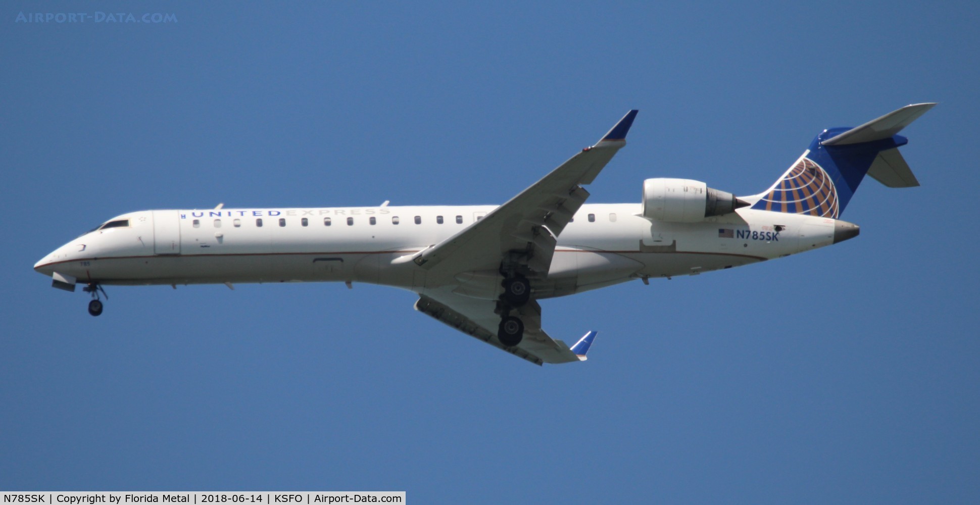 N785SK, 2009 Bombardier CRJ-700 (CL-600-2C10) Regional Jet C/N 10285, United Express