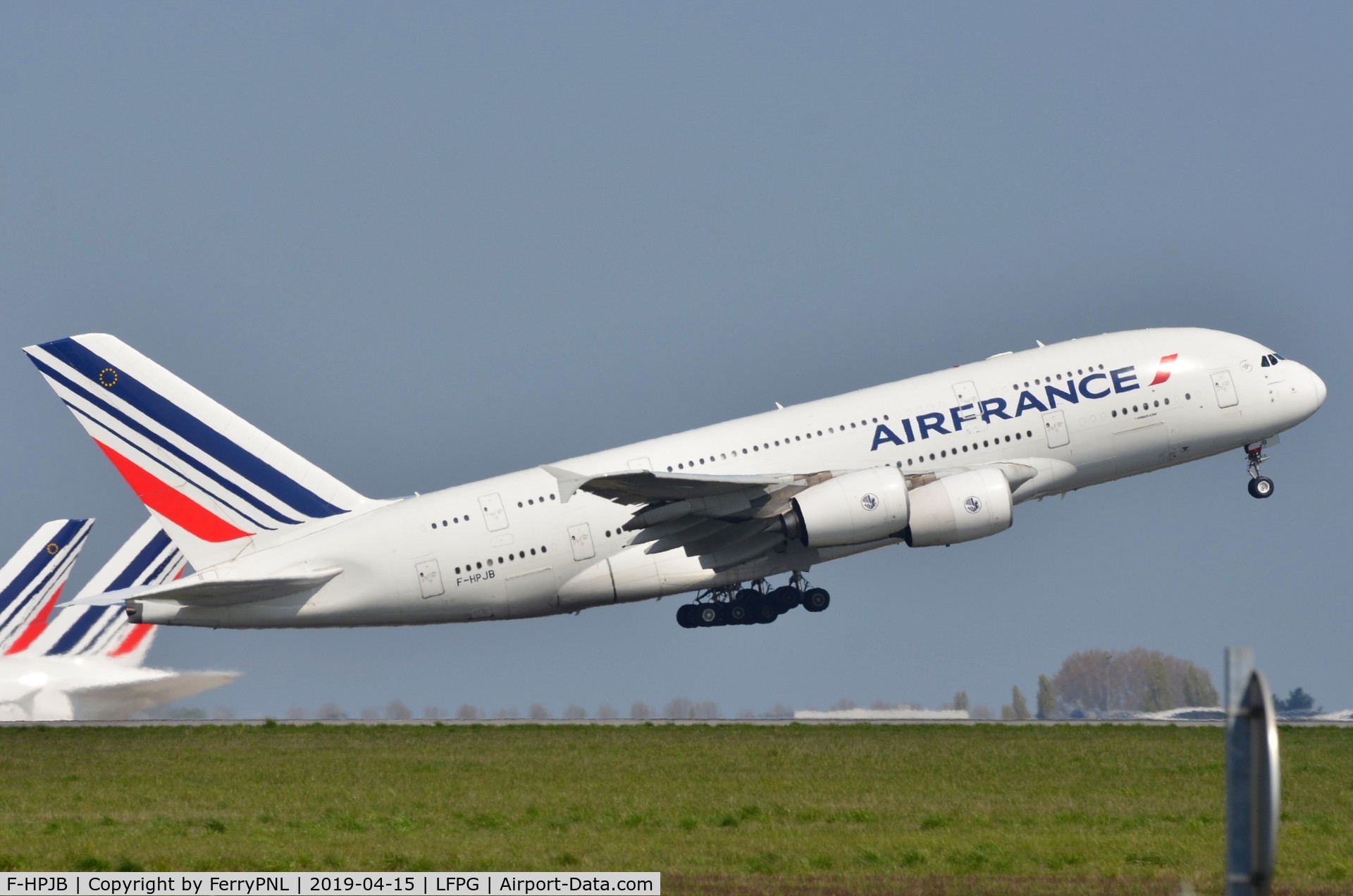 F-HPJB, 2009 Airbus A380-861 C/N 040, Departure of Air France A388