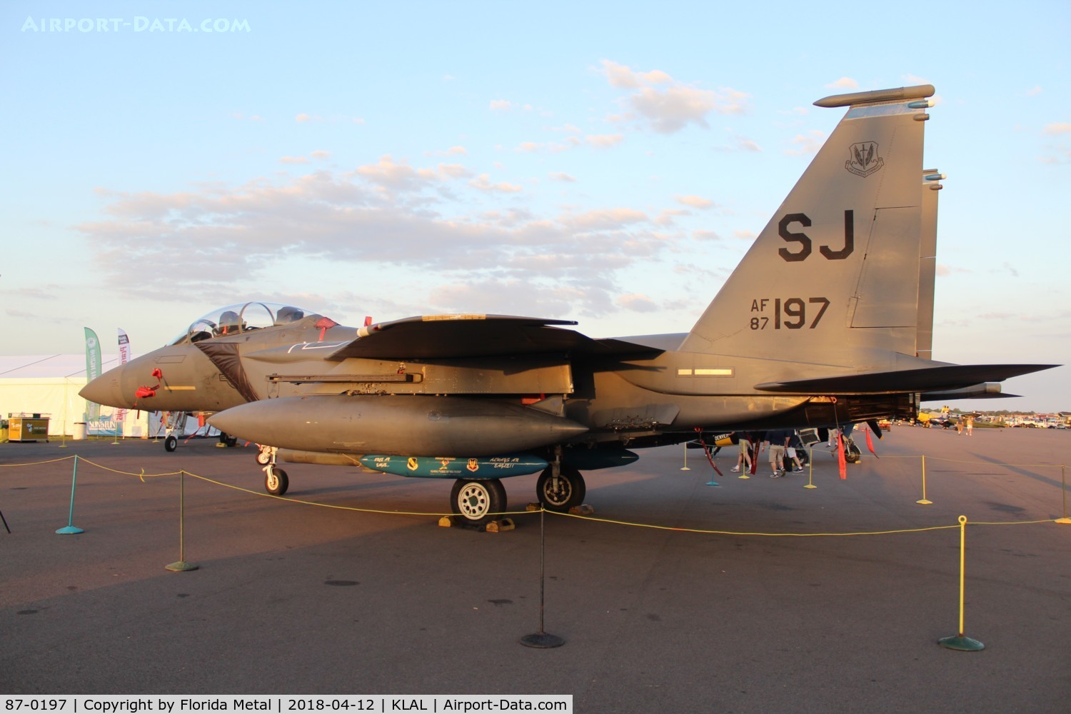 87-0197, 1987 McDonnell Douglas F-15E Strike Eagle Strike Eagle C/N 1062/E037, Sun N Fun 2018