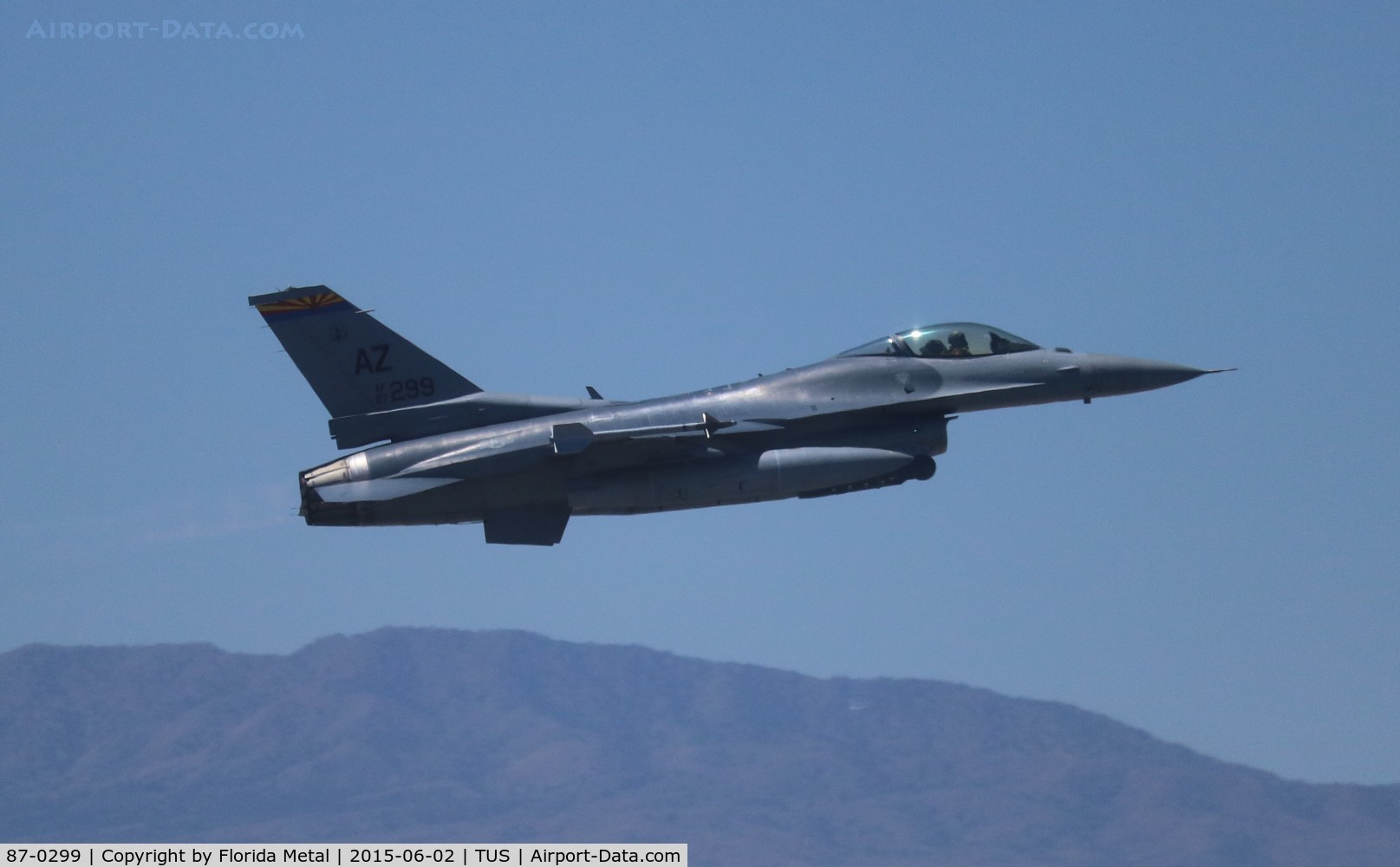 87-0299, 1987 General Dynamics F-16C Fighting Falcon C/N 5C-560, F-16C