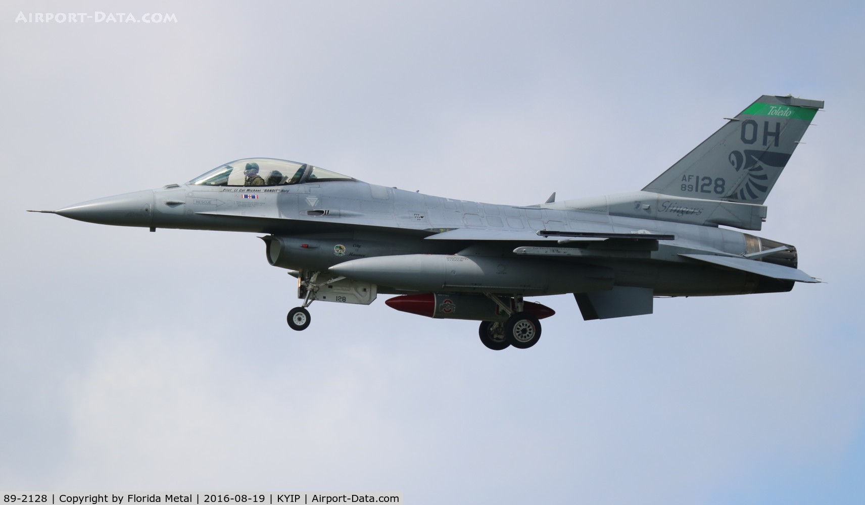 89-2128, 1989 General Dynamics F-16CM Fighting Falcon C/N 1C-281, Thunder Over Michigan 2016