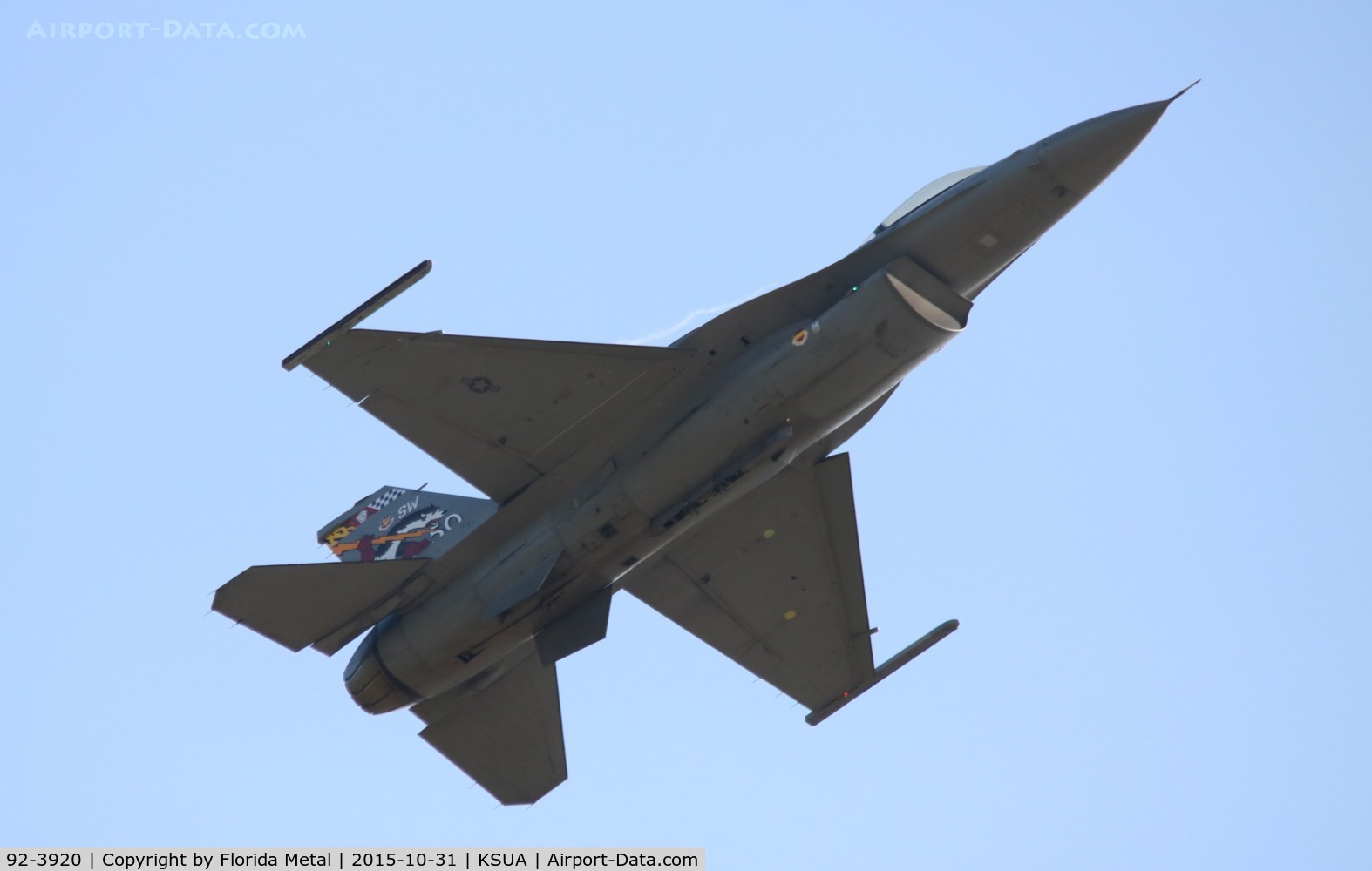 92-3920, Lockheed F-16C Fighting Falcon C/N CC-162, Stuart Air Show 2015
