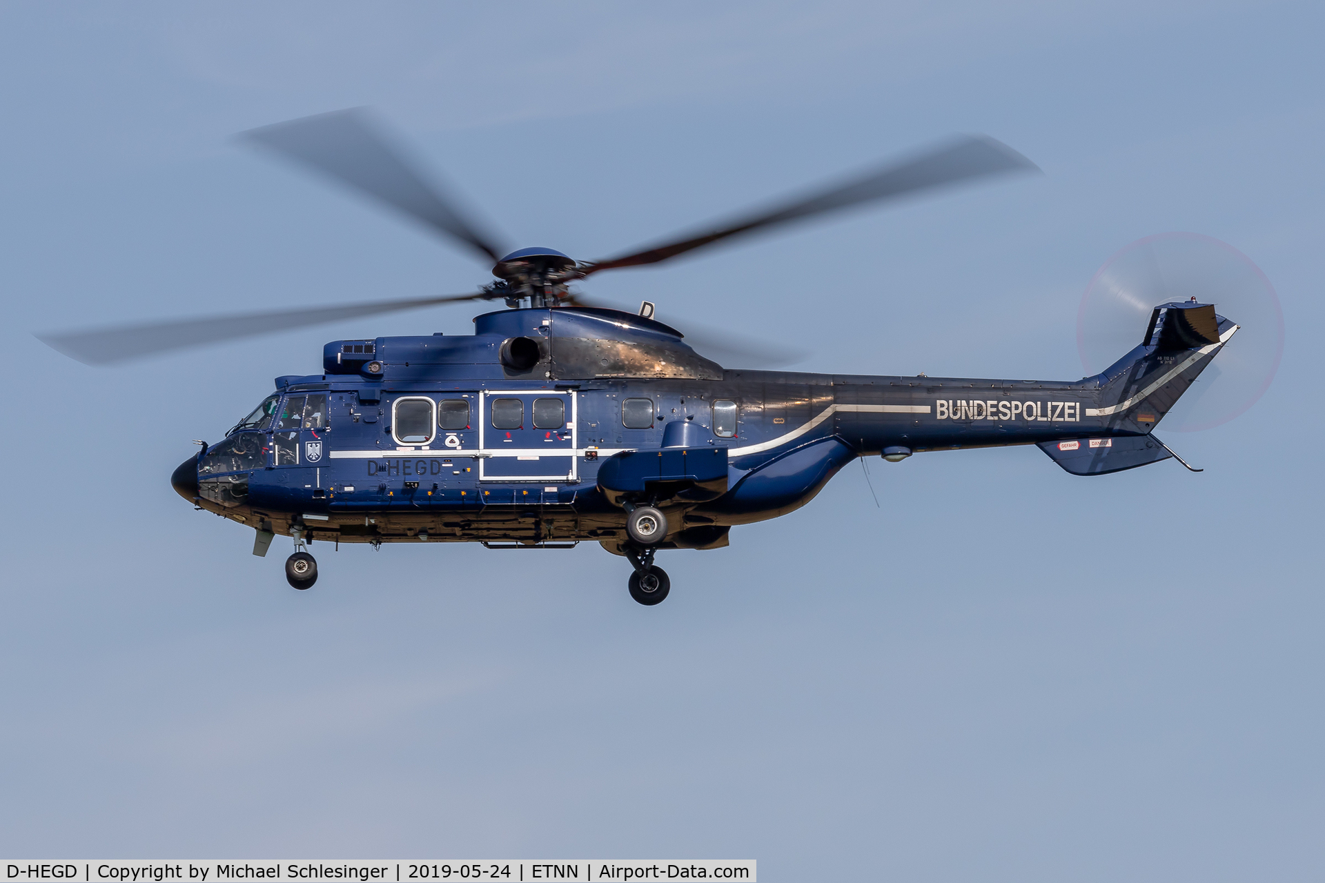 D-HEGD, Aerospatiale AS-332L-1 Super Puma C/N 2018, D-HEGD - Aérospatiale AS 332L1 Super Puma - Bundespolizei (Federal Police)