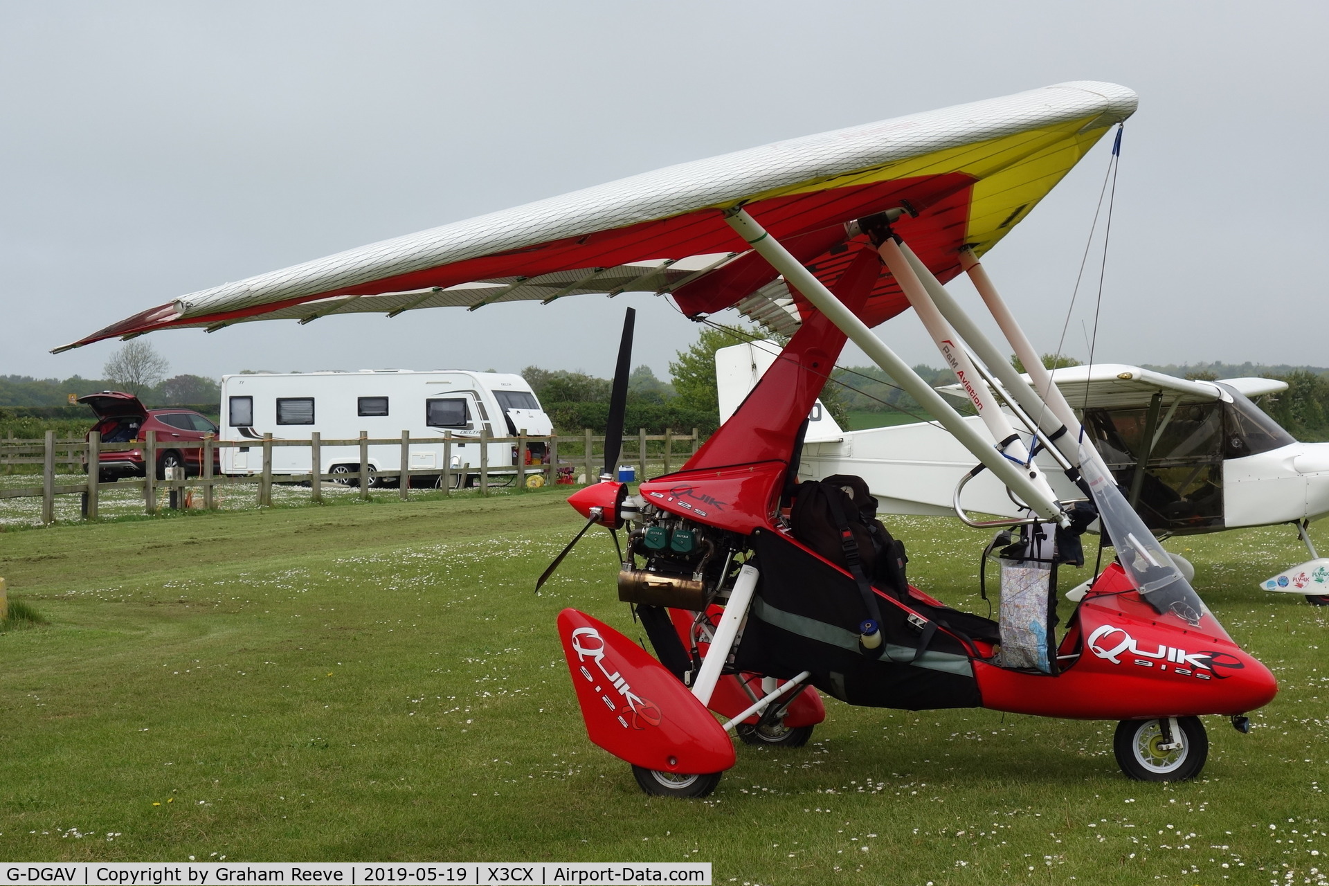 G-DGAV, 2015 P&M Aviation QuikR C/N 8712, Parked at Northrepps.
