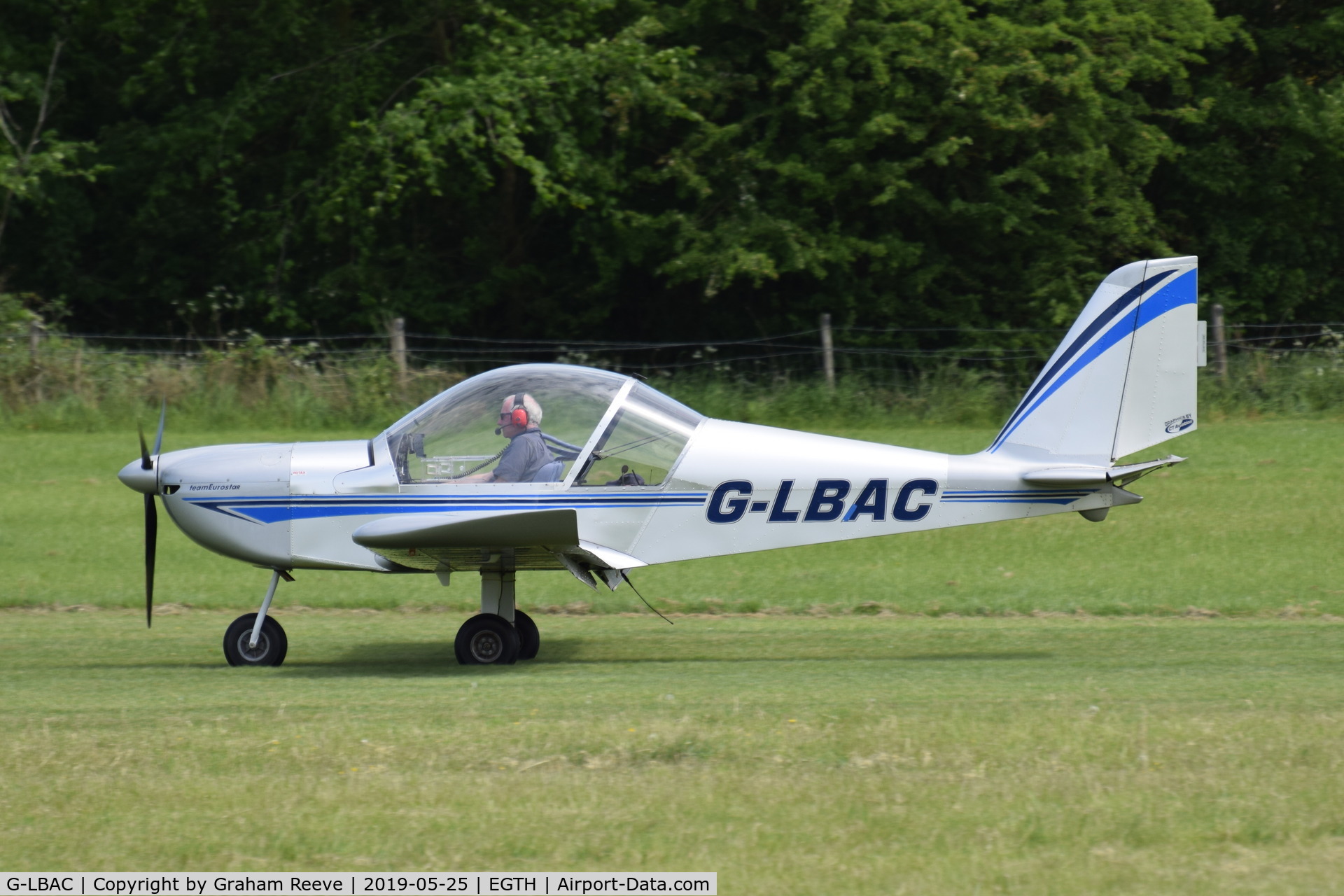 G-LBAC, 2011 Cosmik EV-97 TeamEurostar UK C/N 3934, Just landed at Old Warden.