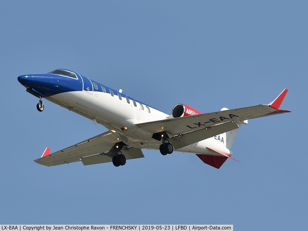 LX-EAA, 2006 Learjet 45 C/N 321, Ducair SA. (Luxembourg Air Rescue)