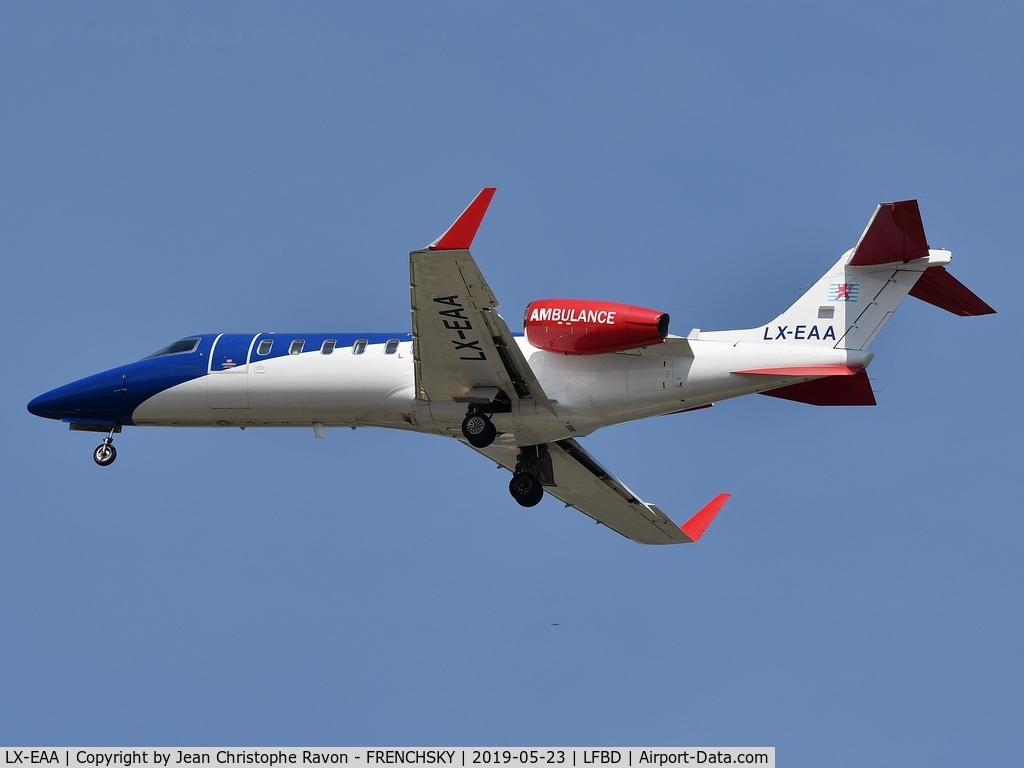 LX-EAA, 2006 Learjet 45 C/N 321, Ducair SA. (Luxembourg Air Rescue)