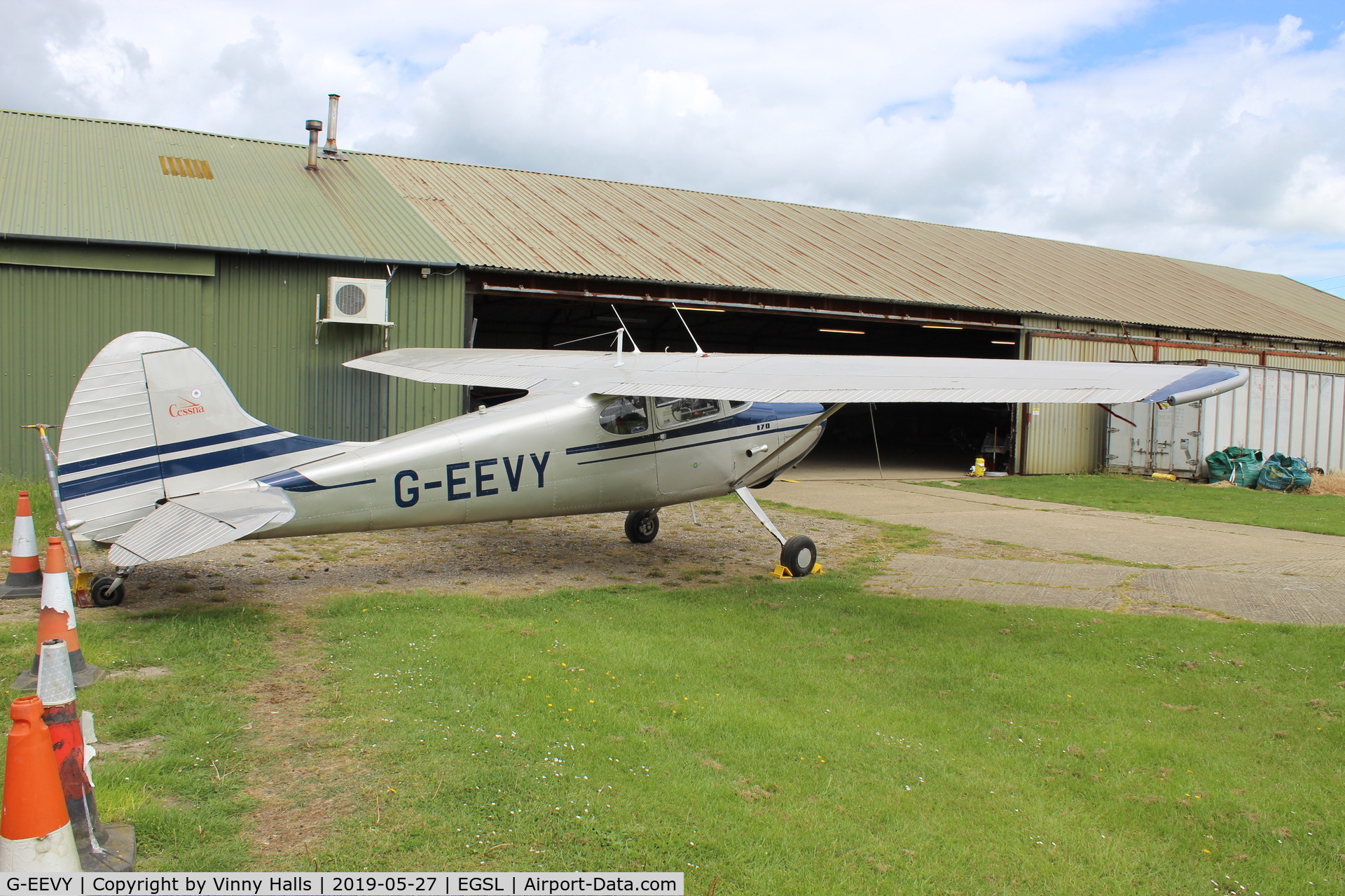 G-EEVY, 1950 Cessna 170A C/N 17019537, At Andrewsfield EGSL