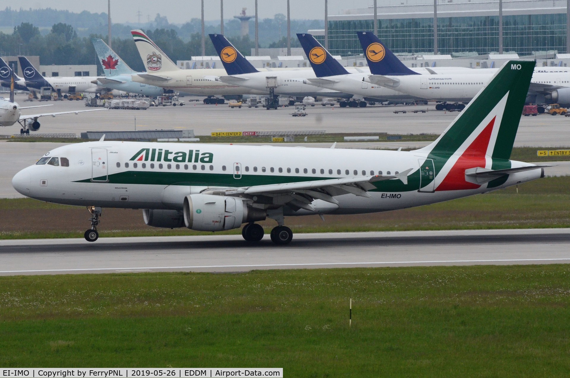 EI-IMO, 2002 Airbus A319-112 C/N 1770, Arrival of Alitalia A319