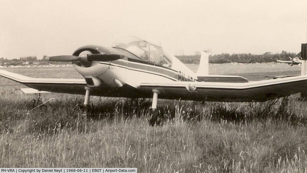 PH-VRA, 1957 SAN Jodel D-117 C/N 510, At Ghent  -  EBGT   1968.